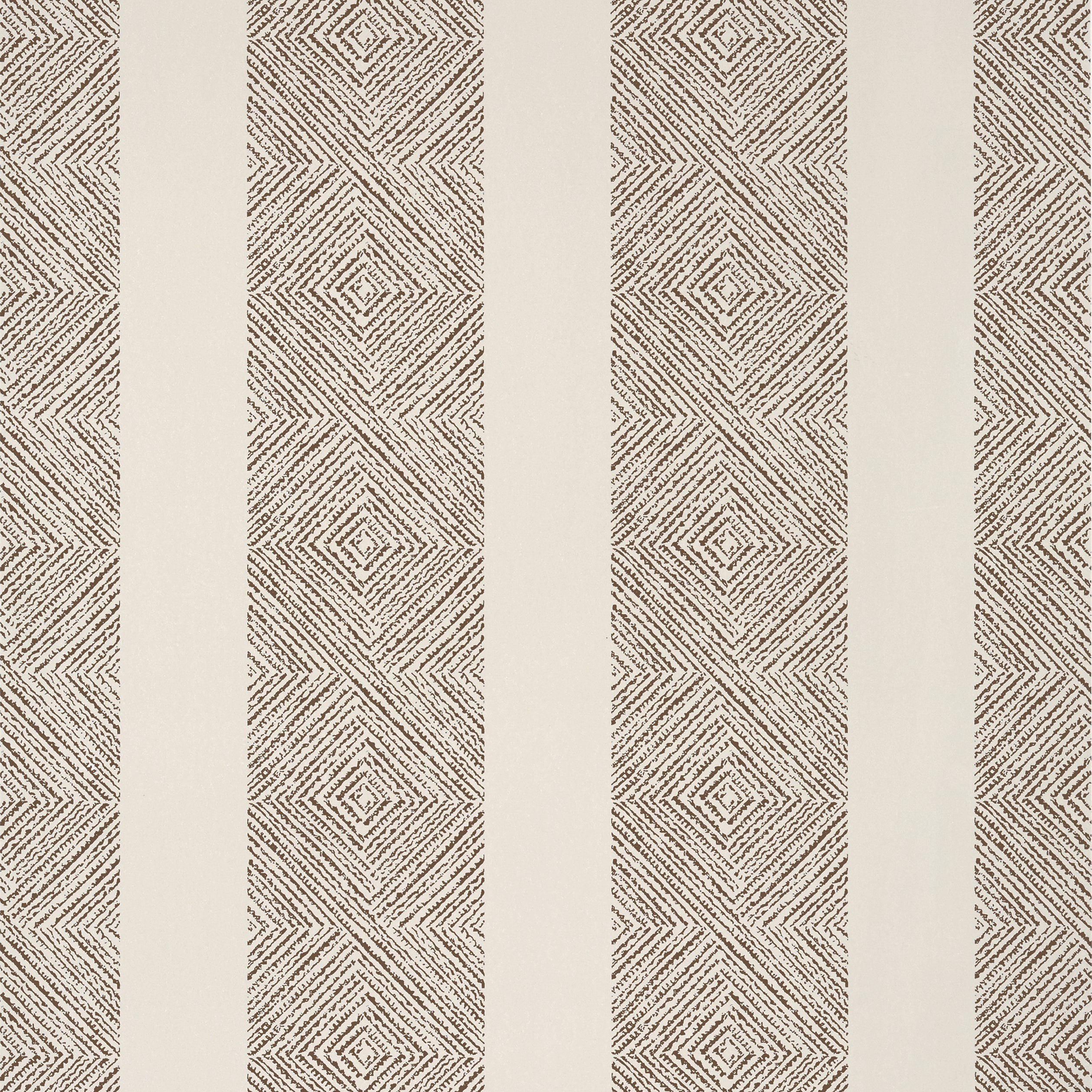 Clipperton Stripe wallpaper in brown on natural color - pattern number AT15130 - by Anna French in the Antilles collection
