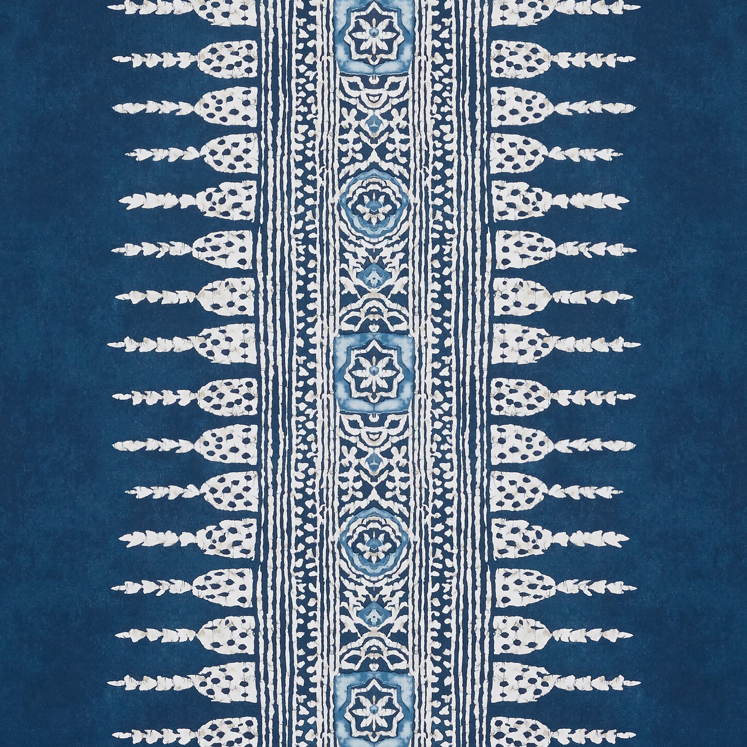 Javanese Stripe wallpaper in navy color - pattern number AT15142 - by Anna French in the Antilles collection