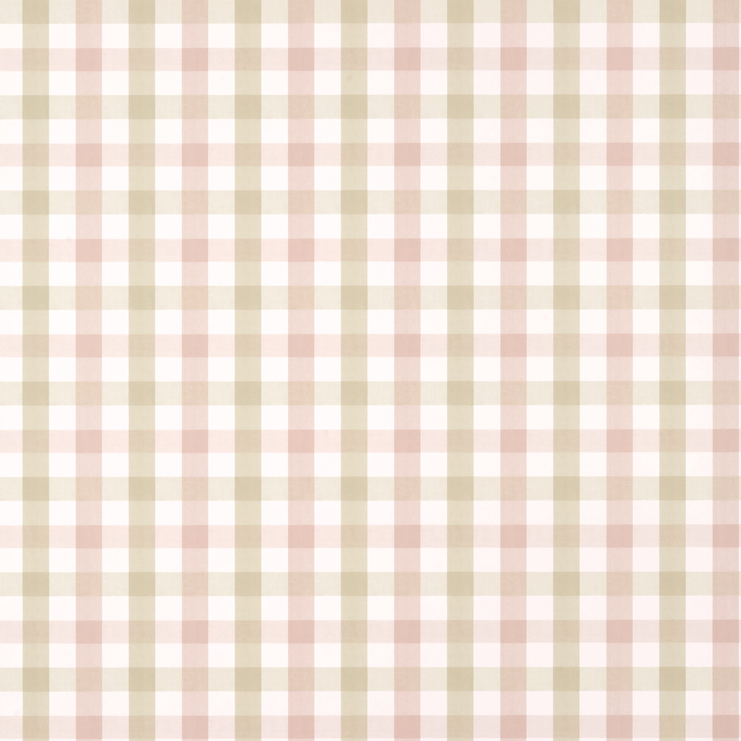 Saybrook Check fabric in pink and beige color - pattern number AT15149 - by Anna French in the Antilles collection