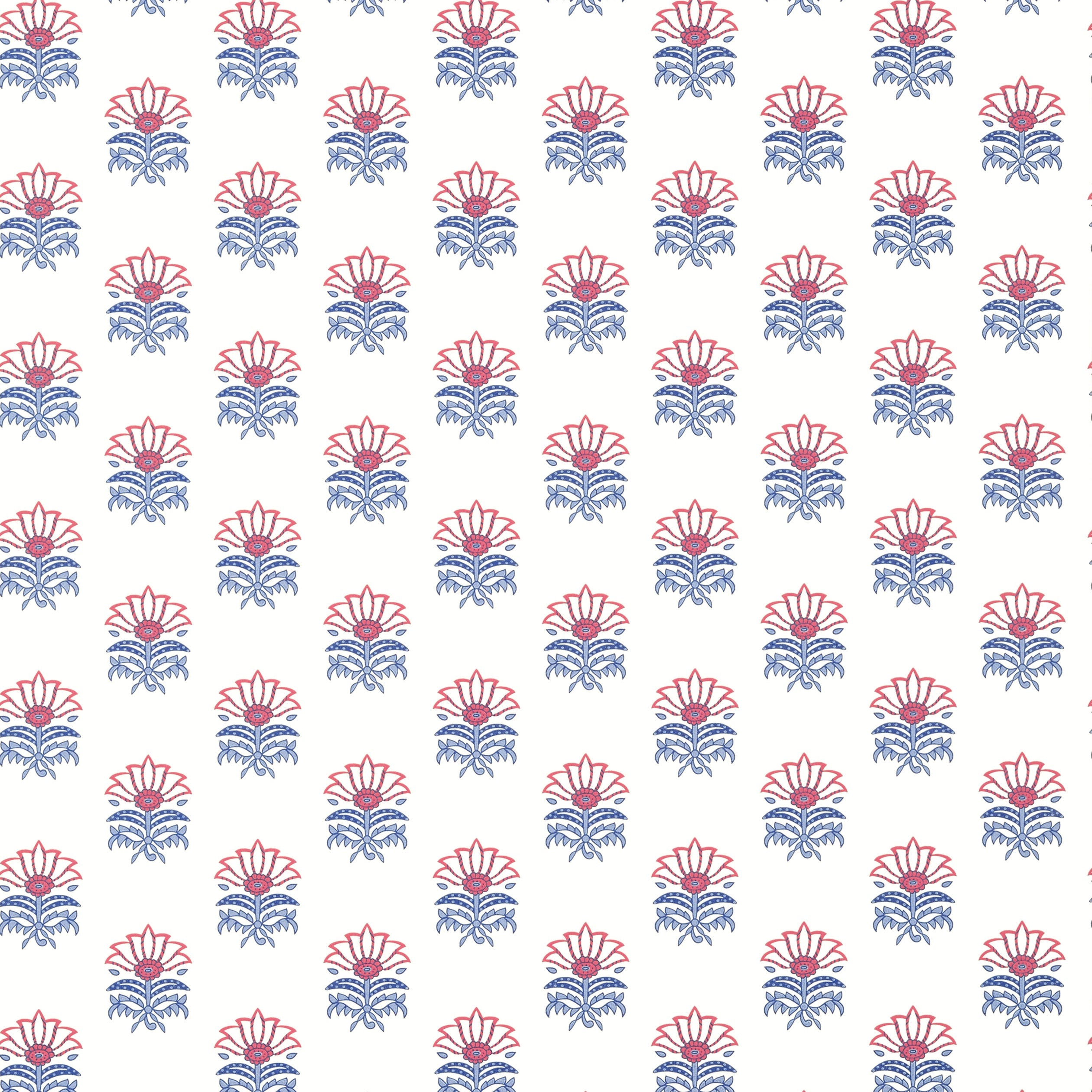 Milford wallpaper in red and blue color - pattern number AT15156 - by Anna French in the Antilles collection