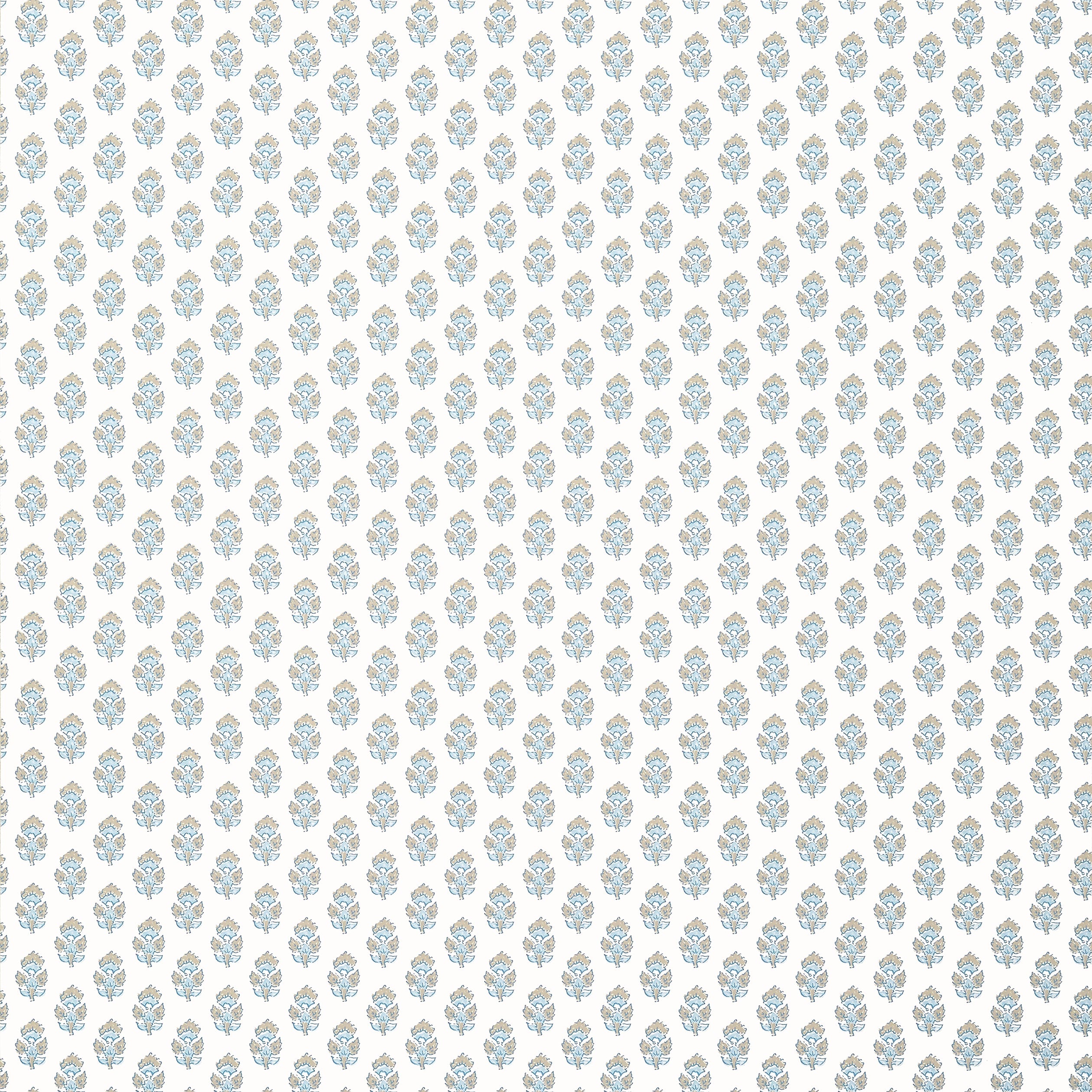 Julian wallpaper in beige and spa blue color - pattern number AT15161 - by Anna French in the Antilles collection