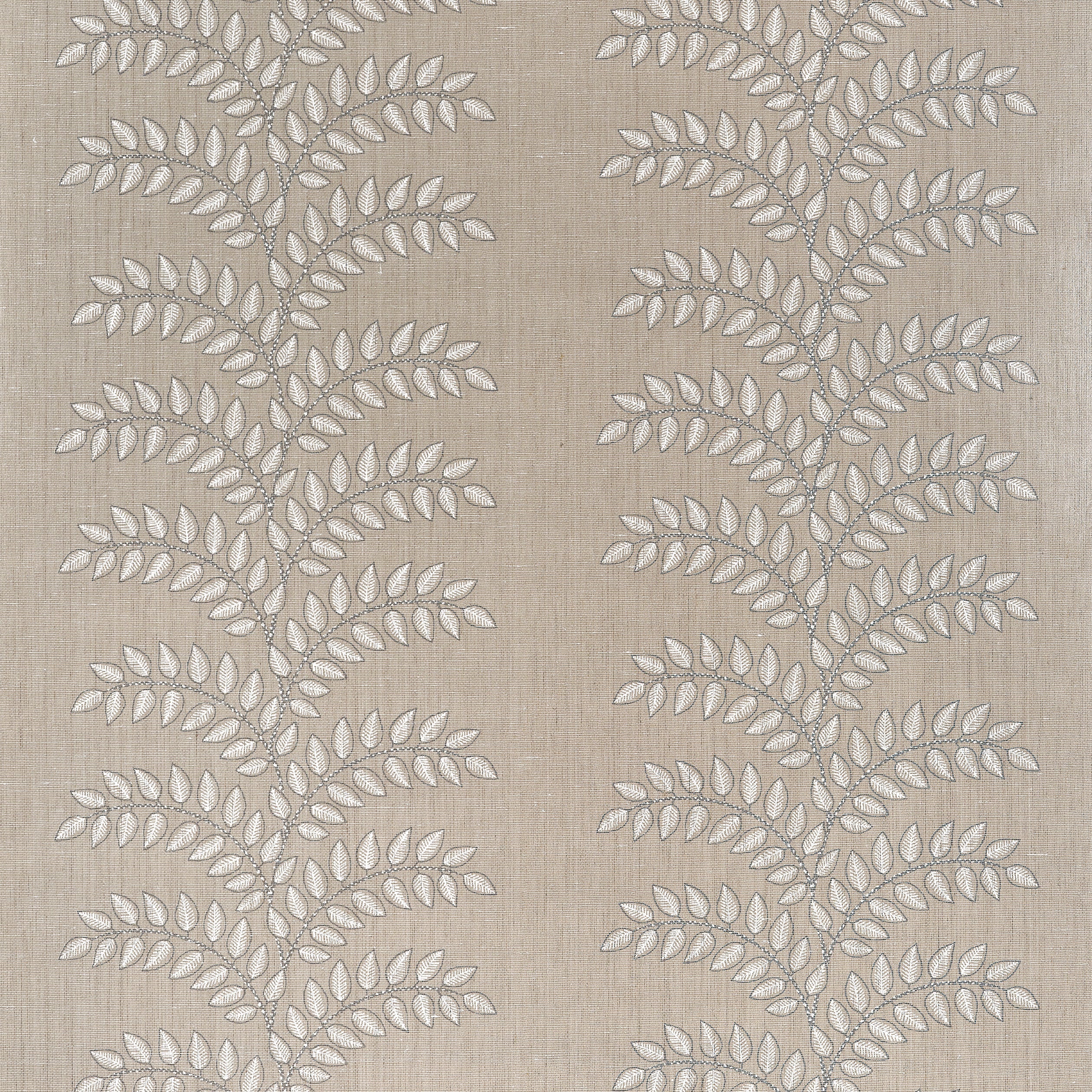 Frondescence fabric in flax color - pattern number AT16104 - by Anna French in the Belvedere collection