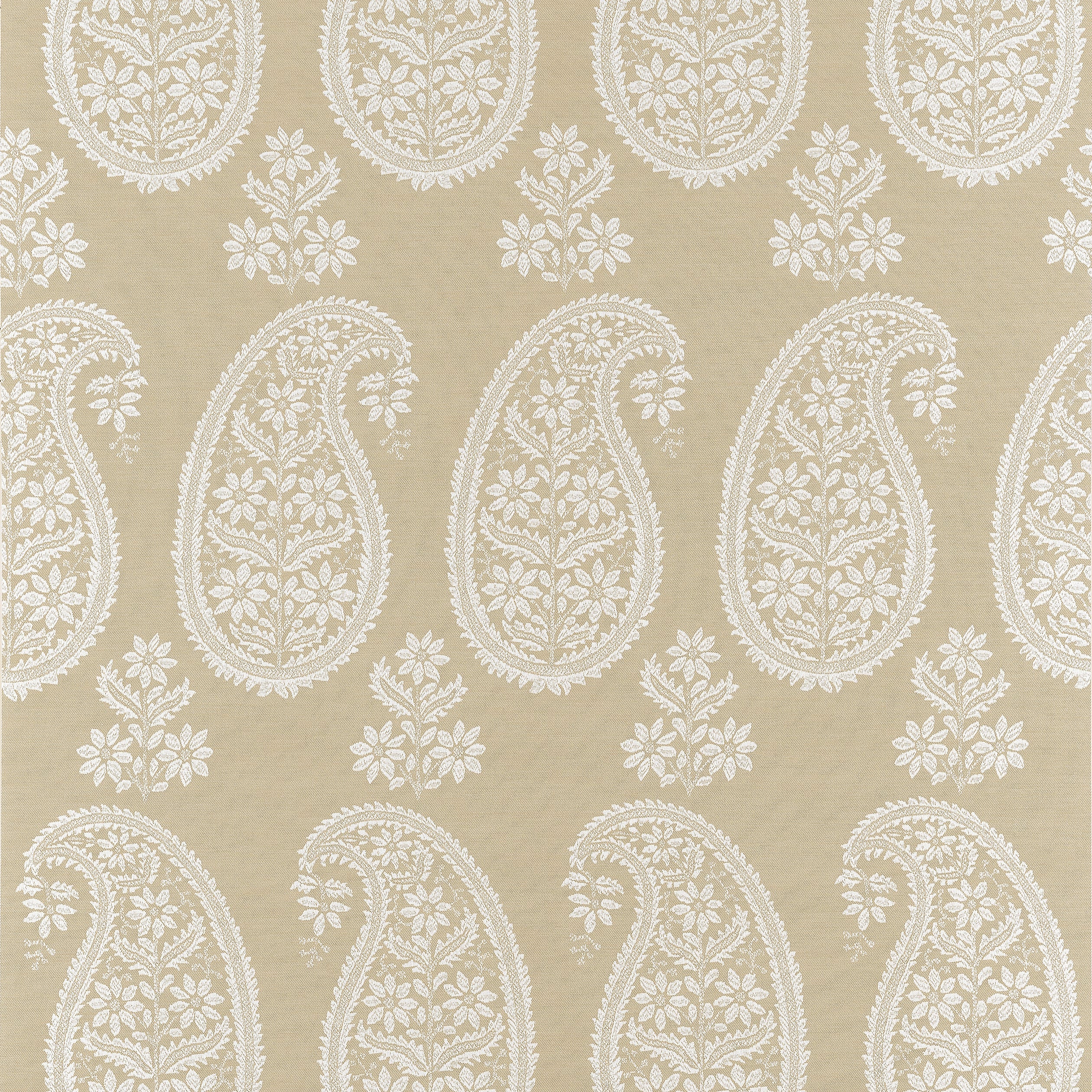 Campania Paisley fabric in beige color - pattern number AT16111 - by Anna French in the Belvedere collection