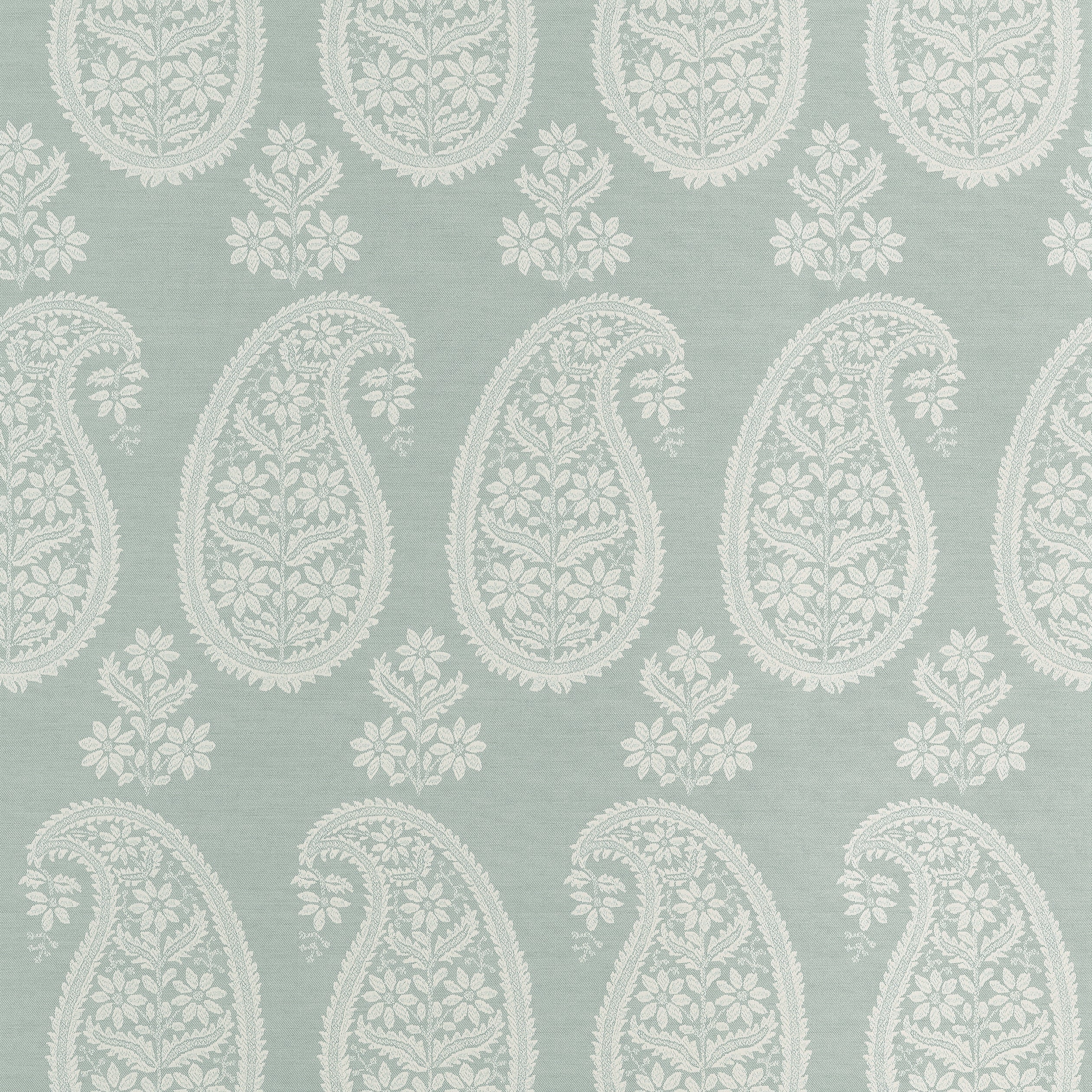 Campania Paisley fabric in sage color - pattern number AT16112 - by Anna French in the Belvedere collection