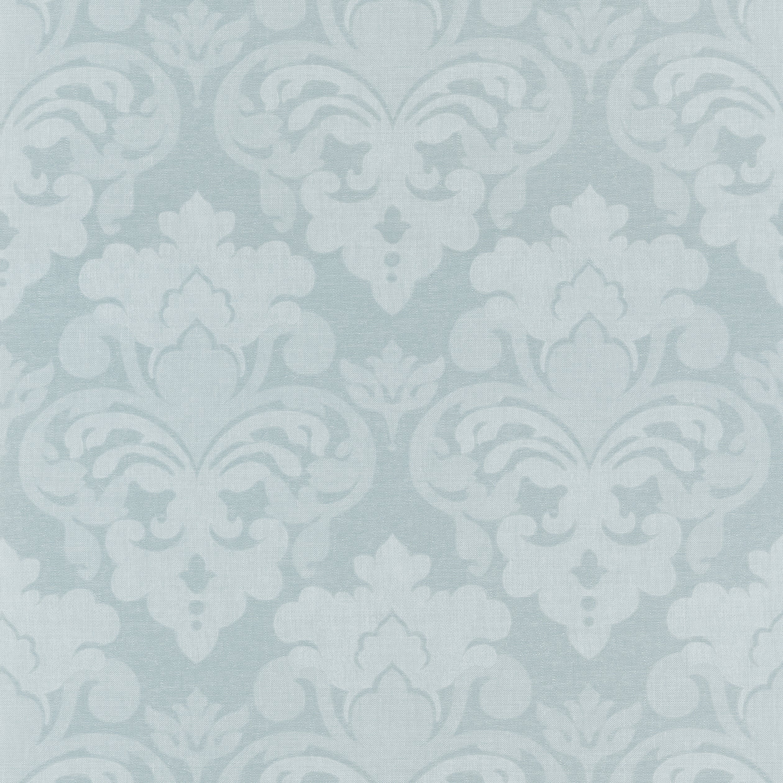 Darcey Damask fabric in soft blue color - pattern number AT16120 - by Anna French in the Belvedere collection