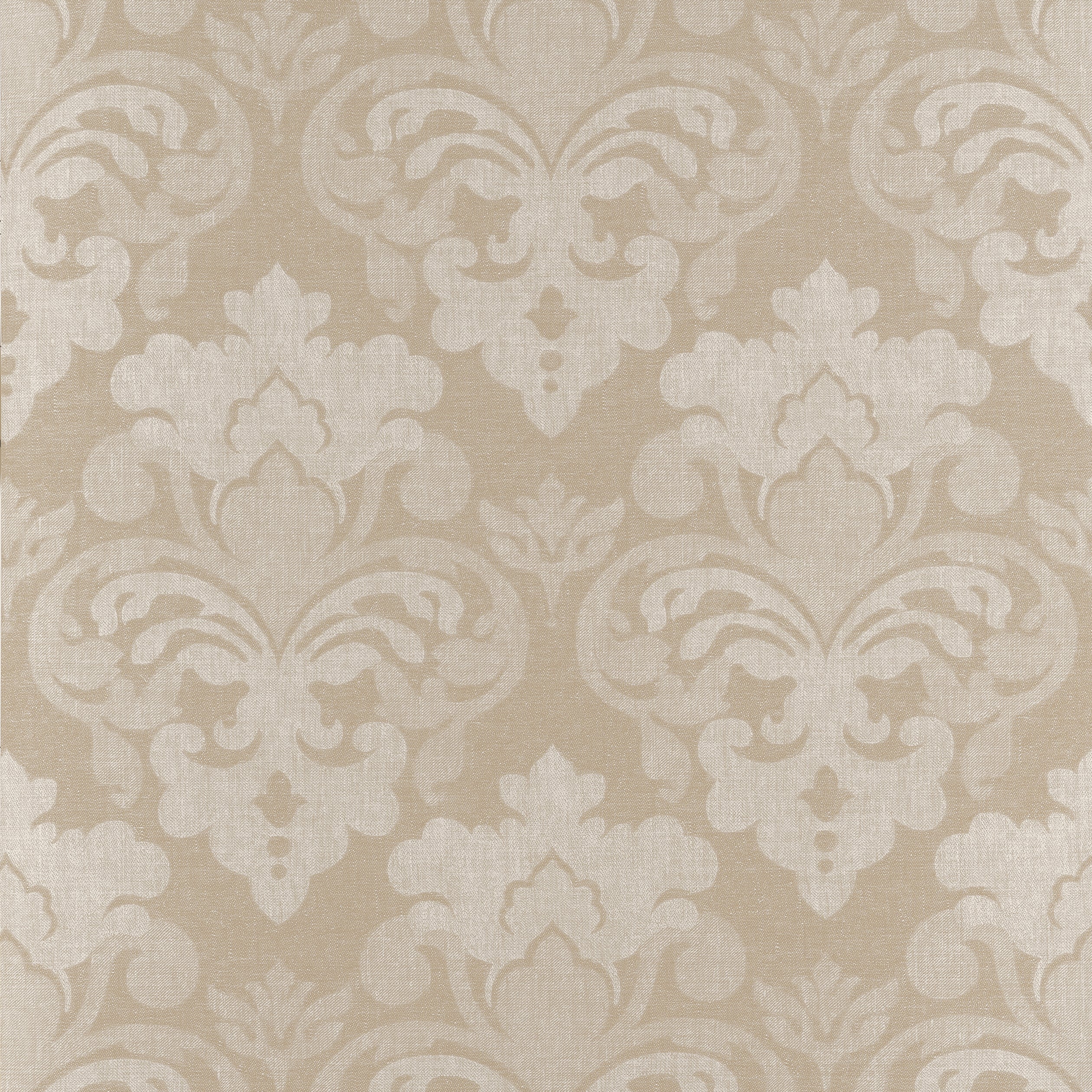 Darcey Damask fabric in beige color - pattern number AT16121 - by Anna French in the Belvedere collection
