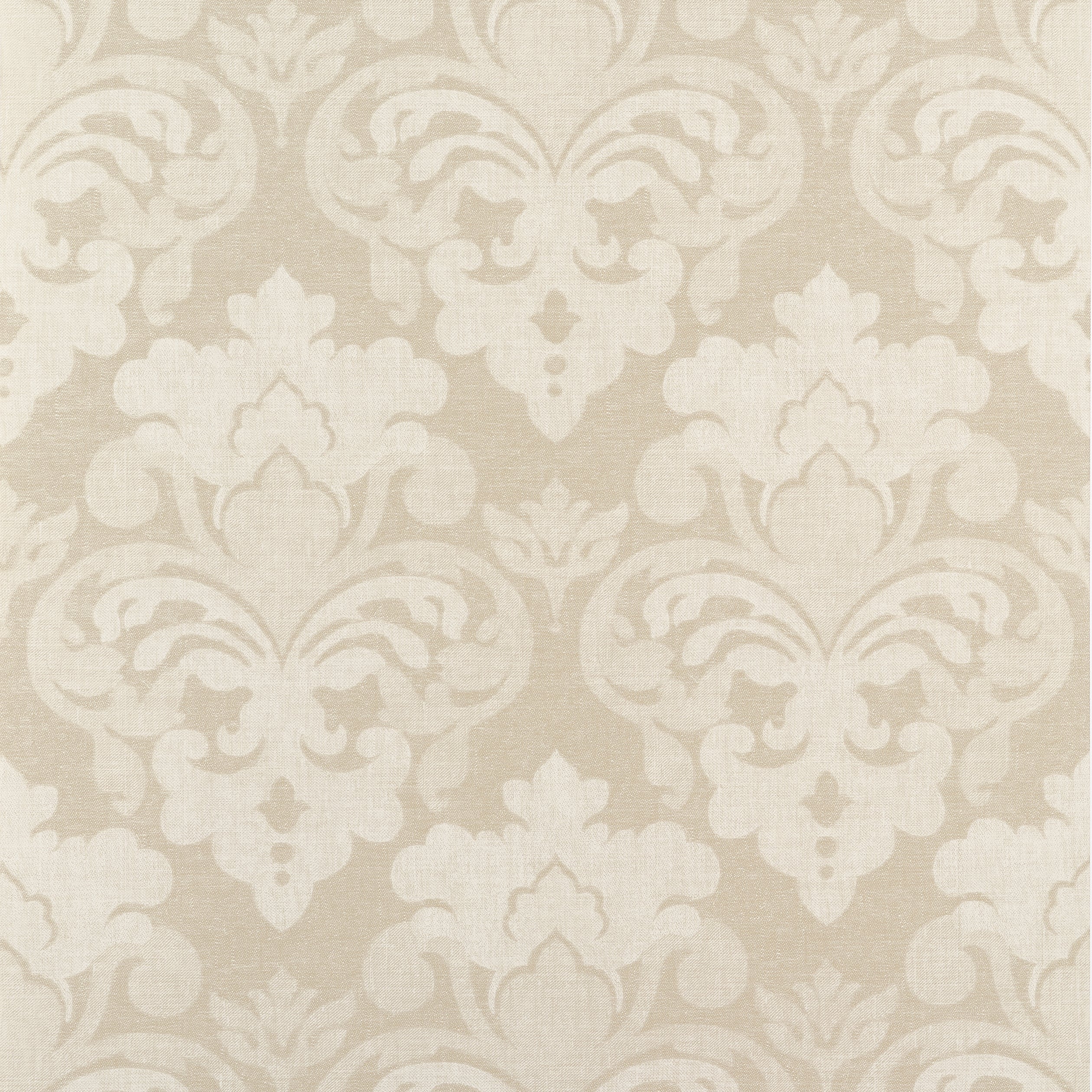 Darcey Damask fabric in ivory color - pattern number AT16123 - by Anna French in the Belvedere collection