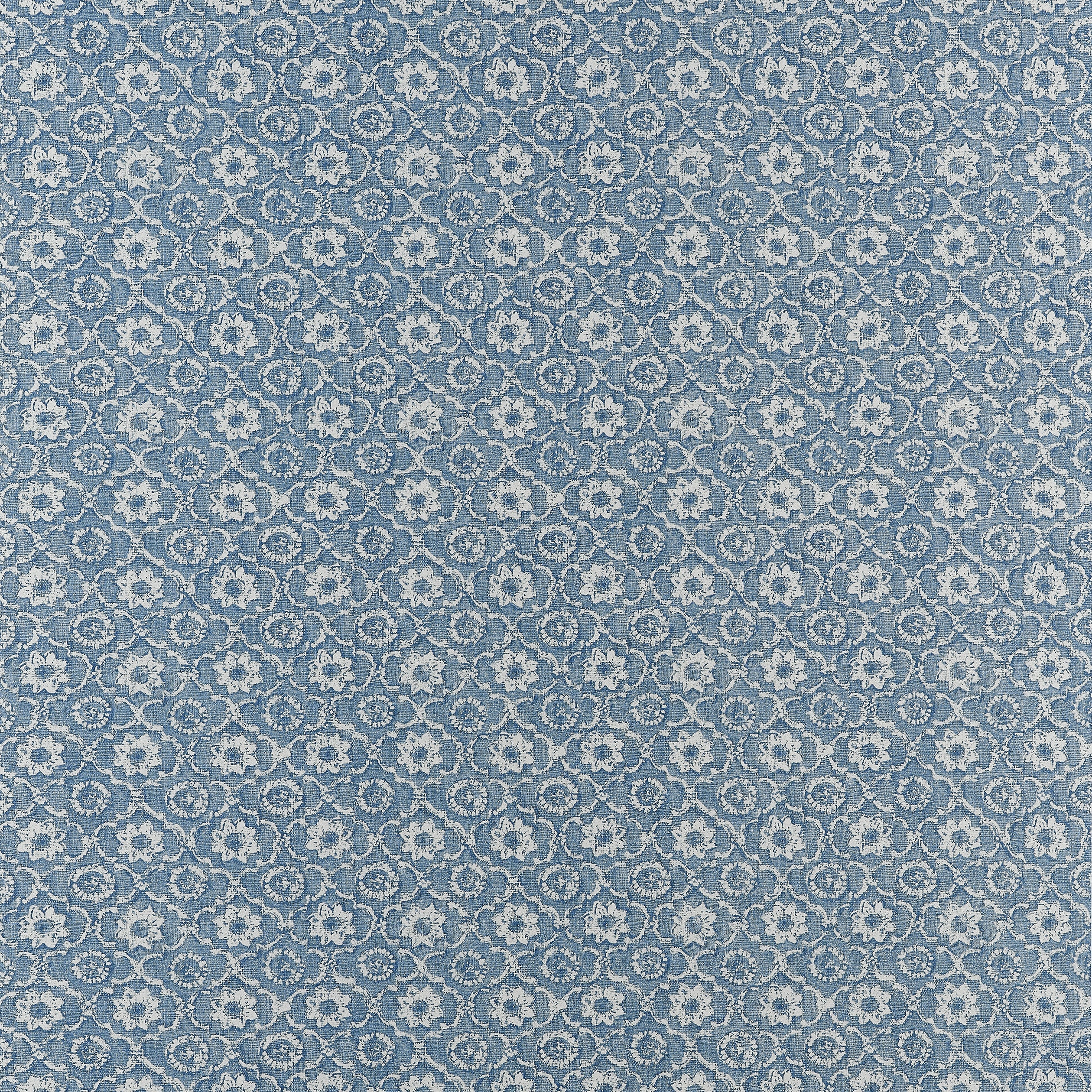 Holly Trellis fabric in blue color - pattern number AT16125 - by Anna French in the Belvedere collection