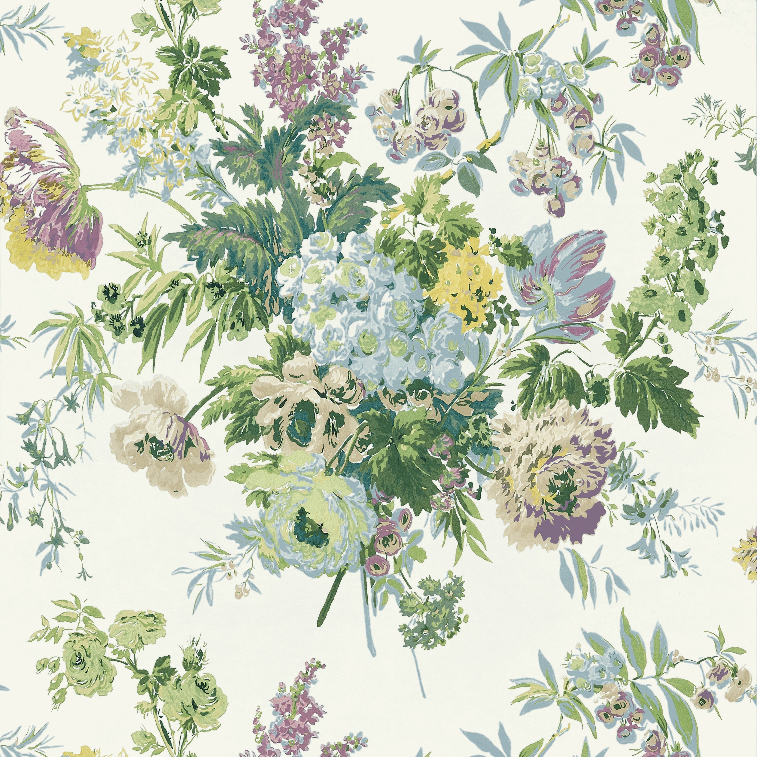 Garden Club fabric in lavender color - pattern number AT16135 - by Anna French in the Belvedere collection