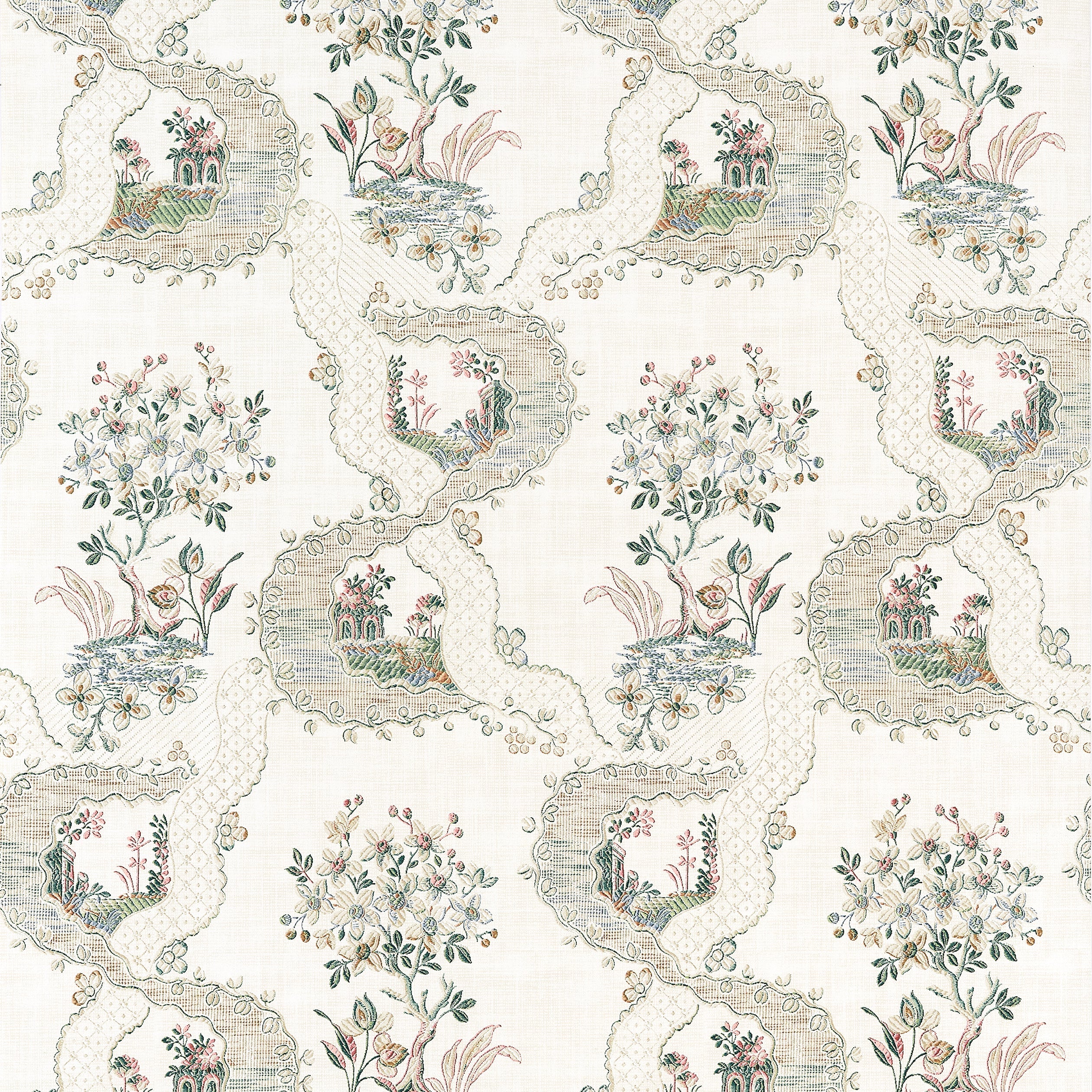 Antoinette fabric in beige color - pattern number AT16158 - by Anna French in the Belvedere collection