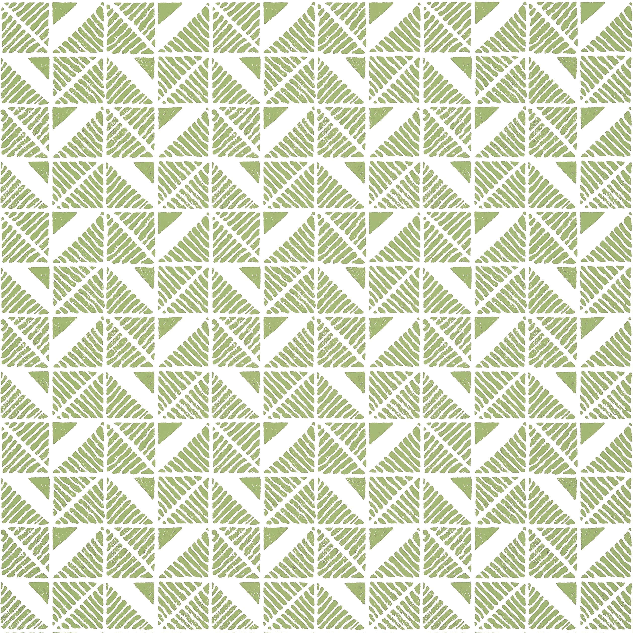 Bloomsbury Square fabric in green color - pattern number AT23117 - by Anna French in the Willow Tree collection
