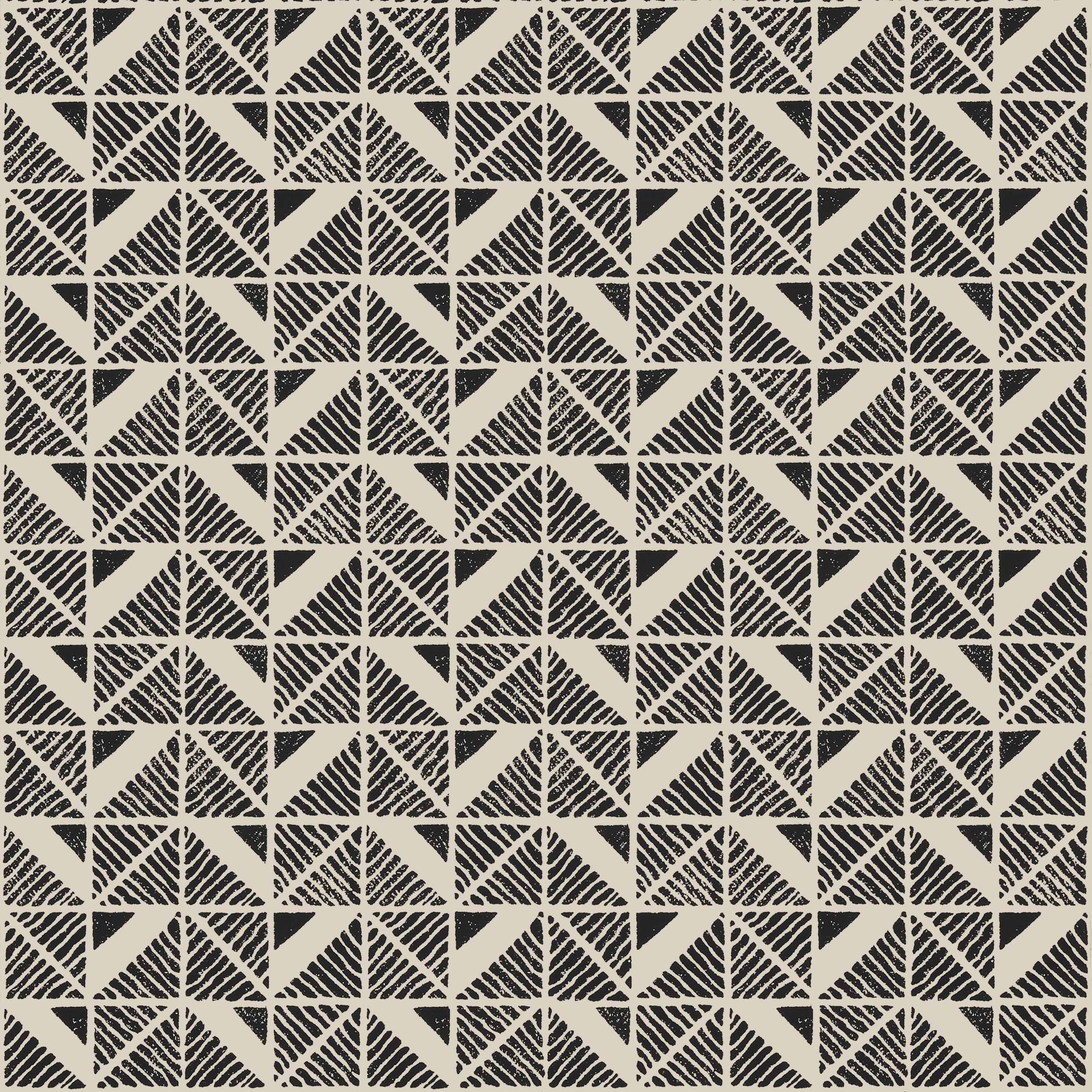 Bloomsbury Square fabric in black color - pattern number AT23120 - by Anna French in the Willow Tree collection
