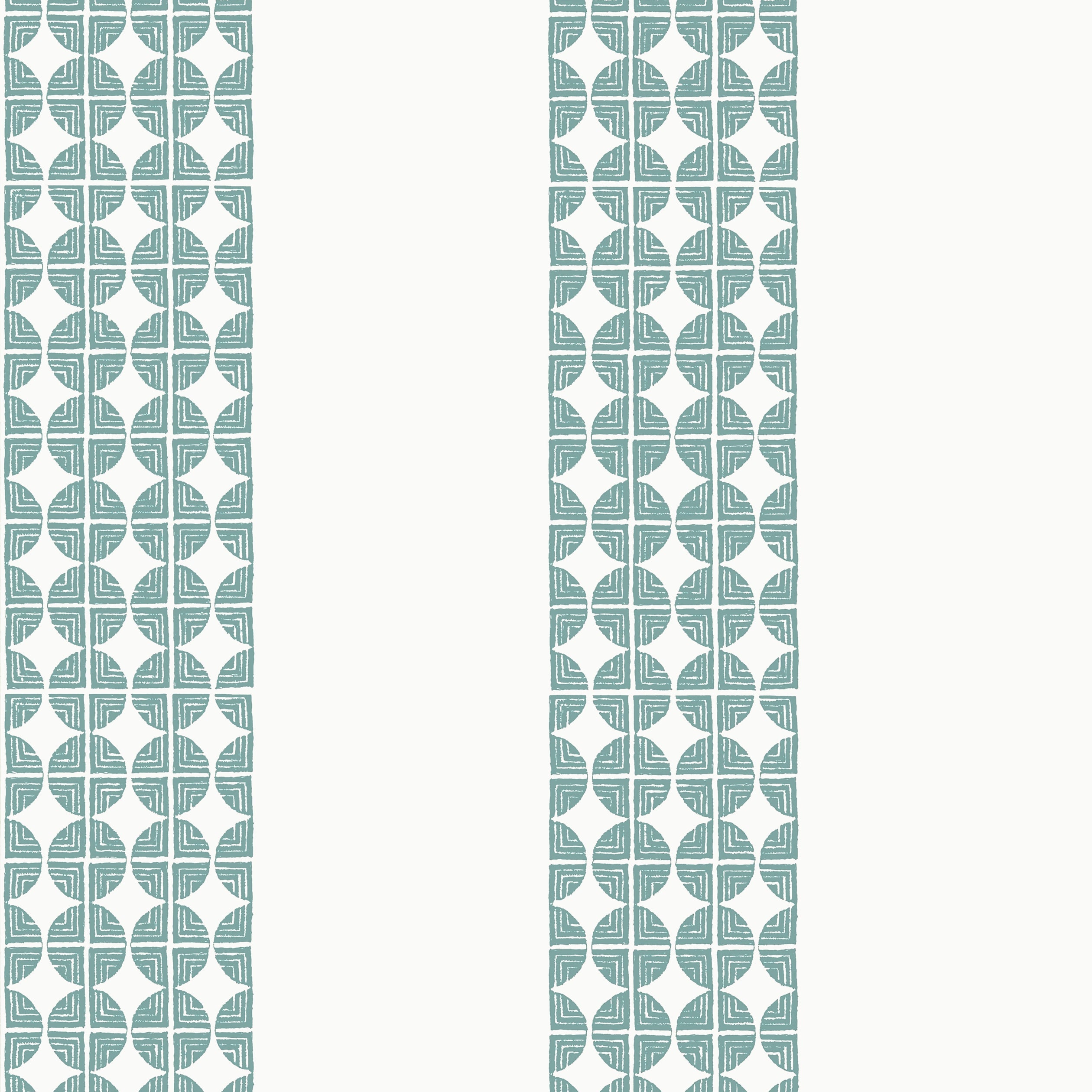 Fairmont Stripe fabric in teal color - pattern number AT23129 - by Anna French in the Willow Tree collection