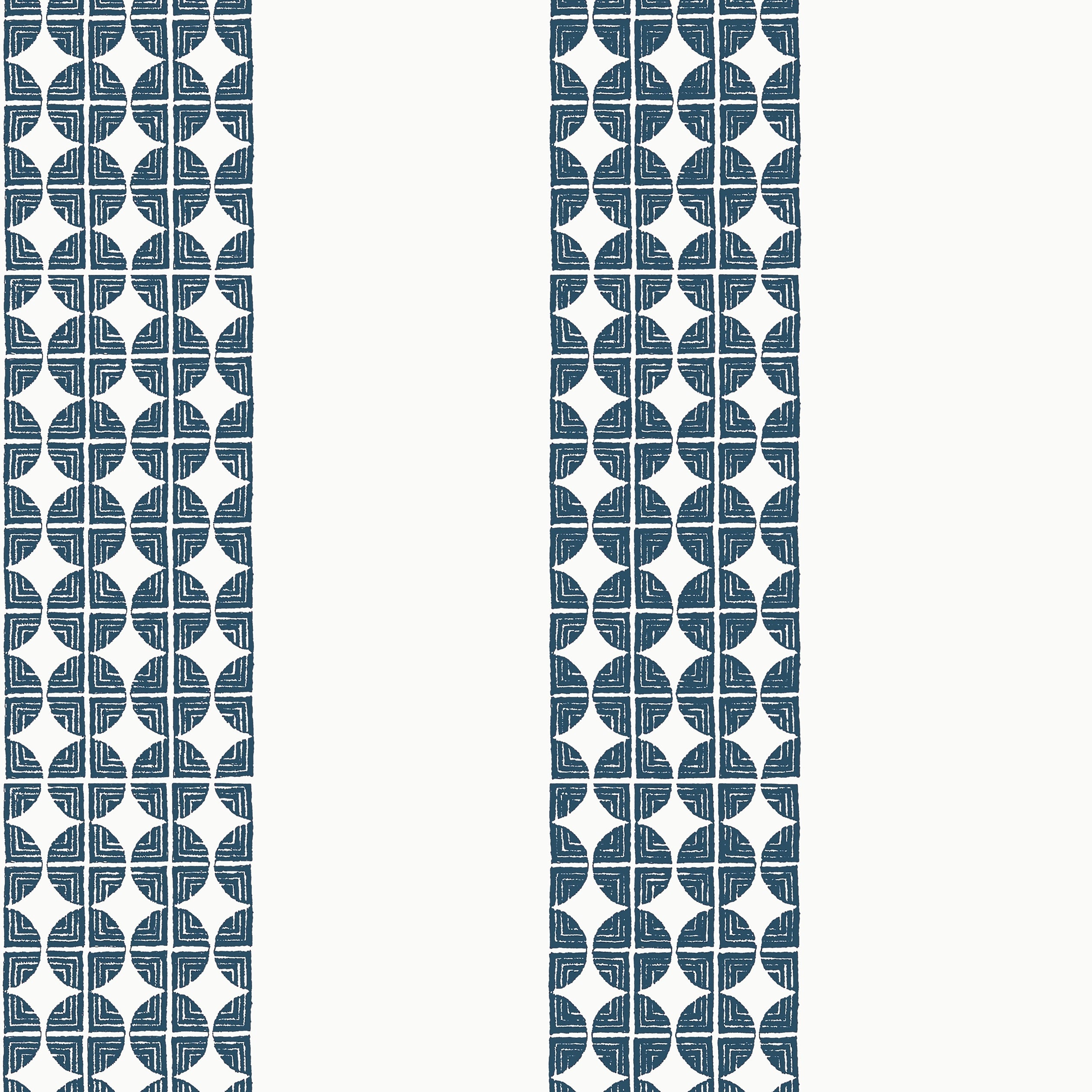 Fairmont Stripe fabric in navy color - pattern number AT23130 - by Anna French in the Willow Tree collection