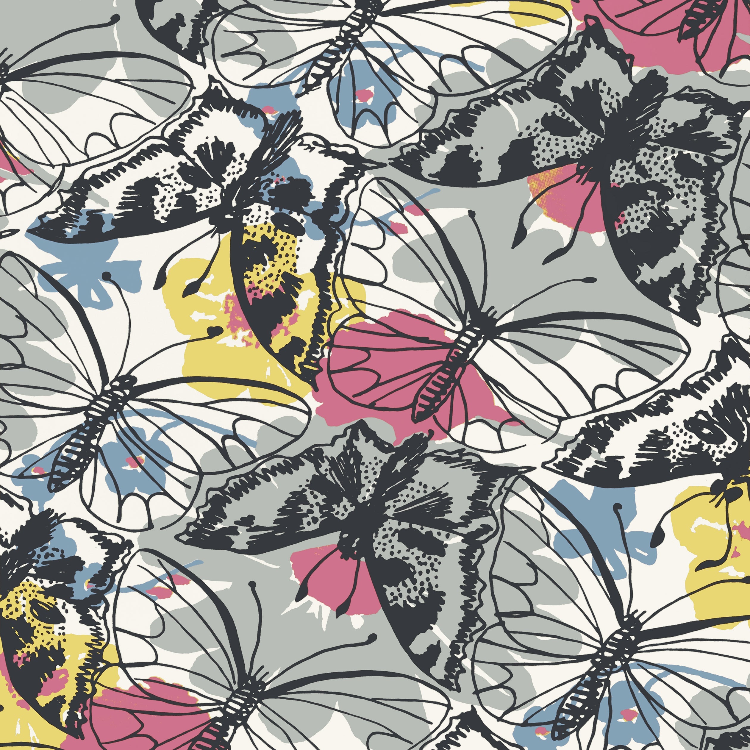 Paxton fabric in multi color - pattern number AT23176 - by Anna French in the Willow Tree collection
