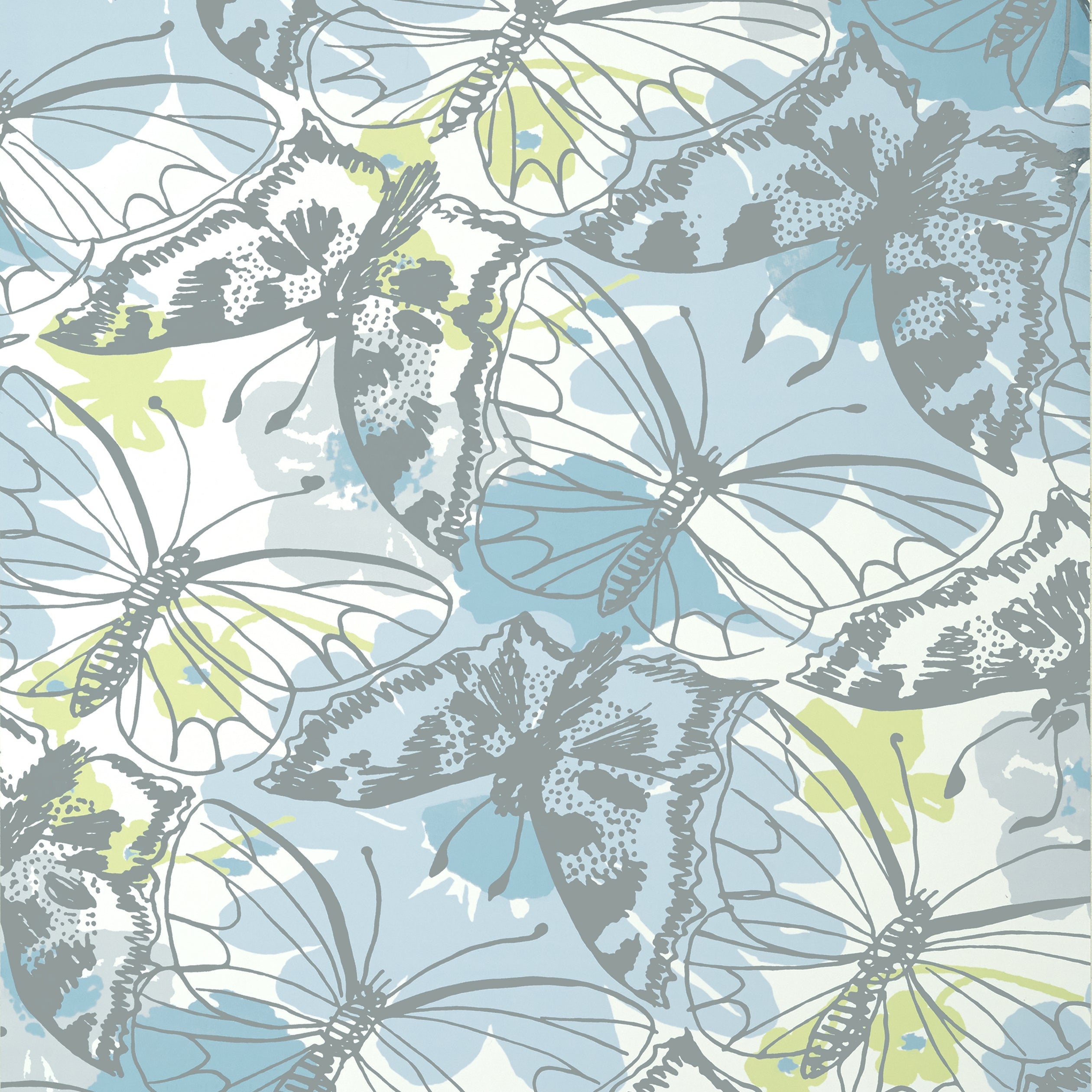 Paxton fabric in soft blue color - pattern number AT23177 - by Anna French in the Willow Tree collection
