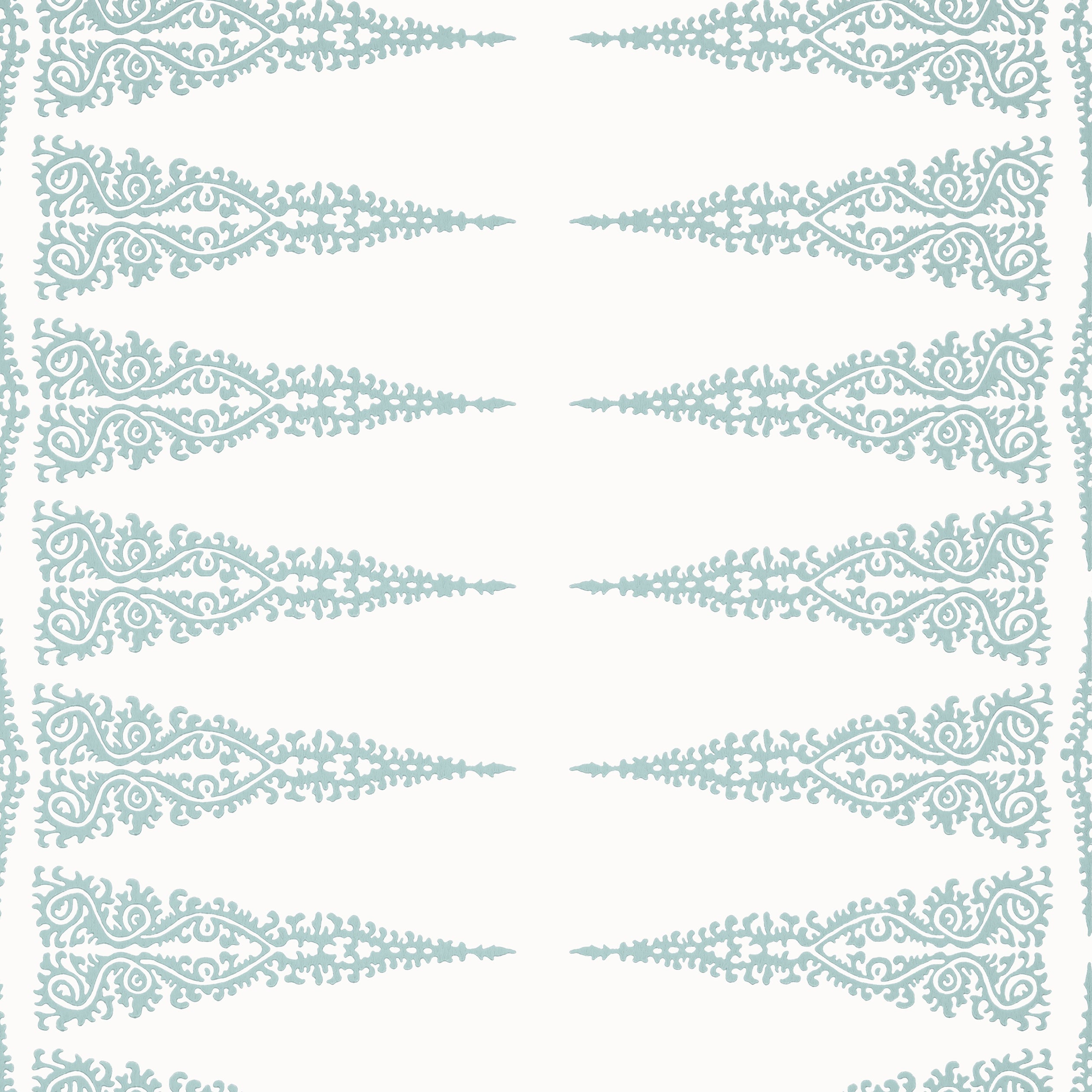 Ellery Stripe fabric in robins egg on white color - pattern number AT24544 - by Anna French in the Devon collection