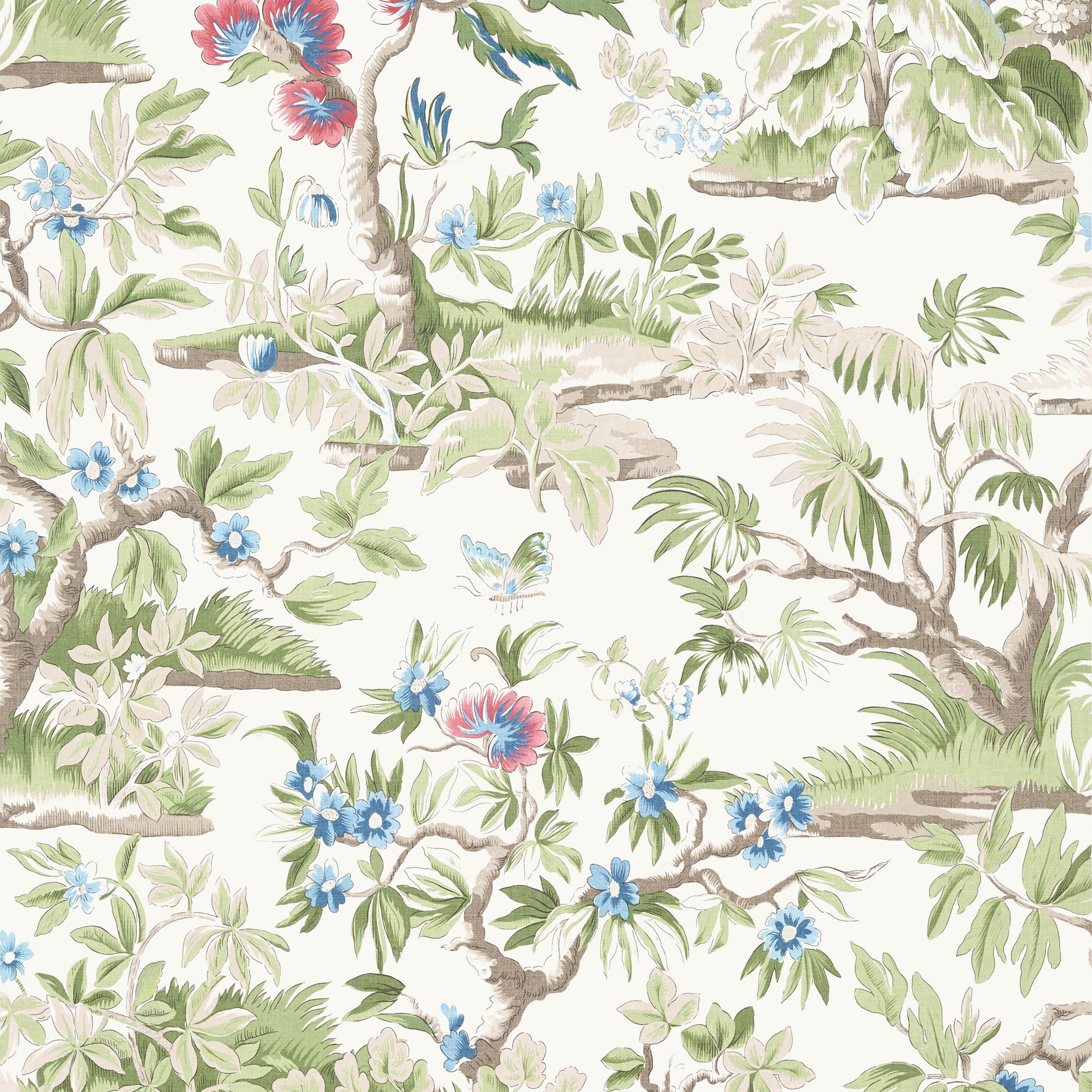 Elwood wallpaper in spring color - pattern number AT24560 - by Anna French in the Devon collection