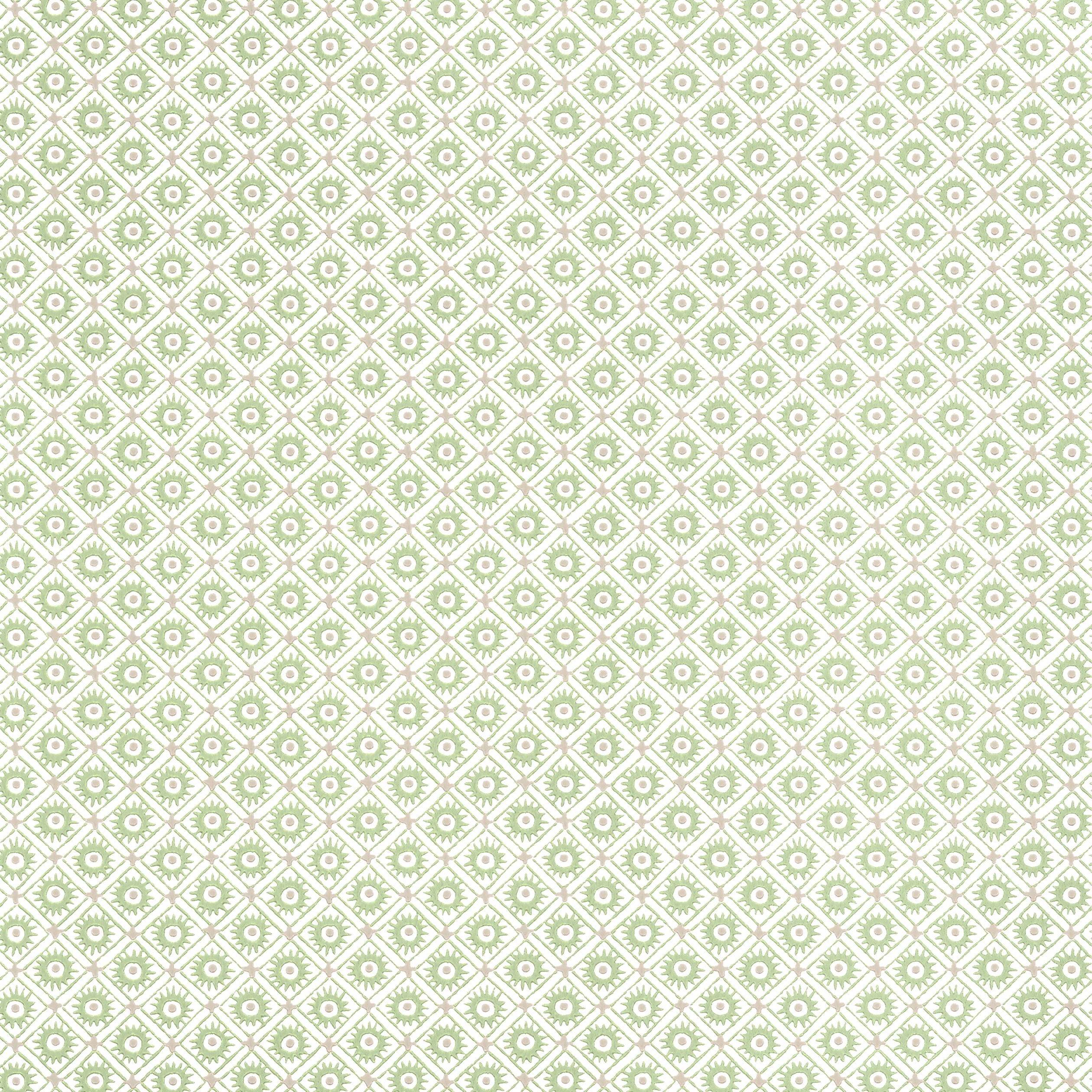 Mini Sun wallpaper in green color - pattern number AT24568 - by Anna French in the Devon collection
