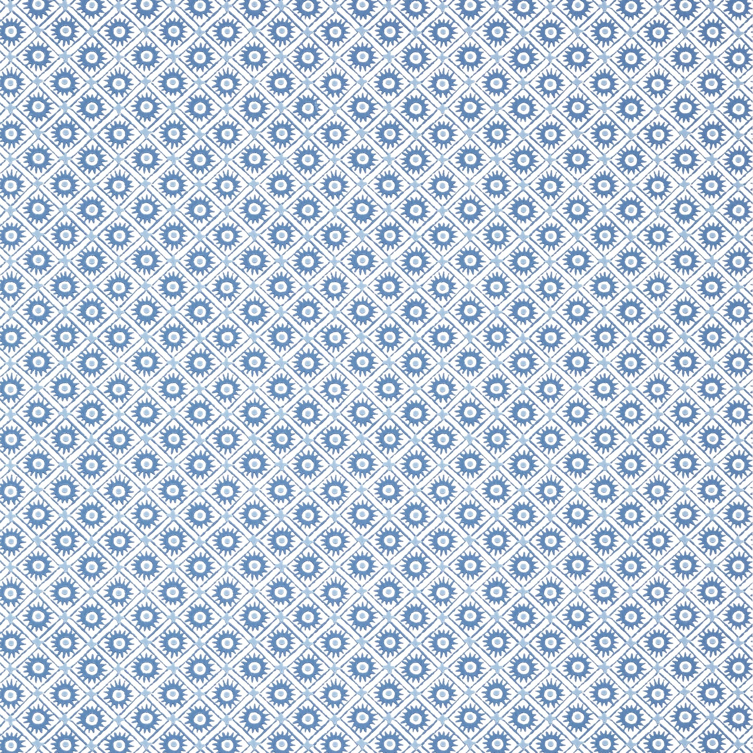 Mini Sun wallpaper in navy color - pattern number AT24569 - by Anna French in the Devon collection