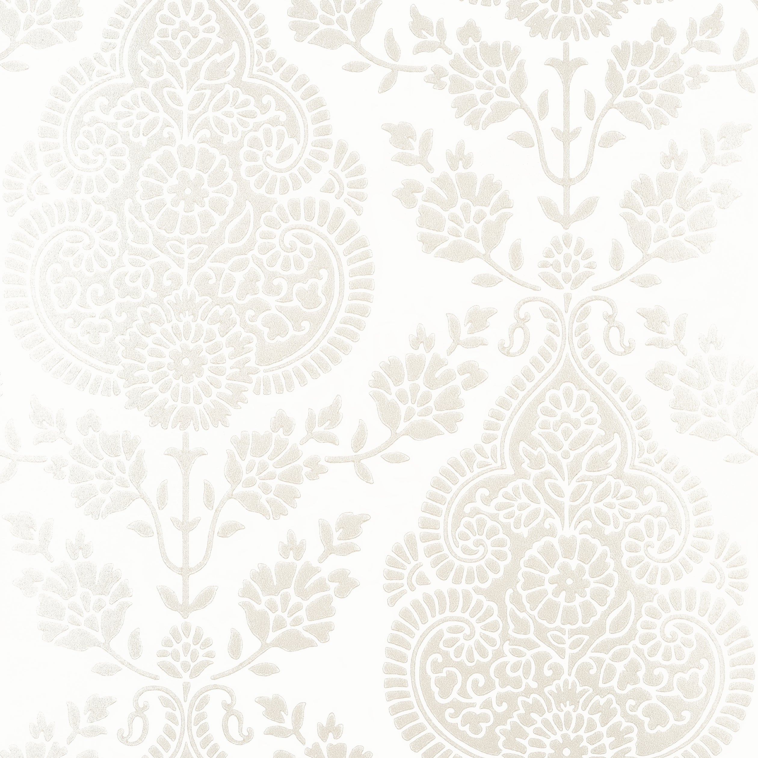 Balmuccia Damask fabric in pearl color - pattern number AT57863 - by Anna French in the Bristol collection