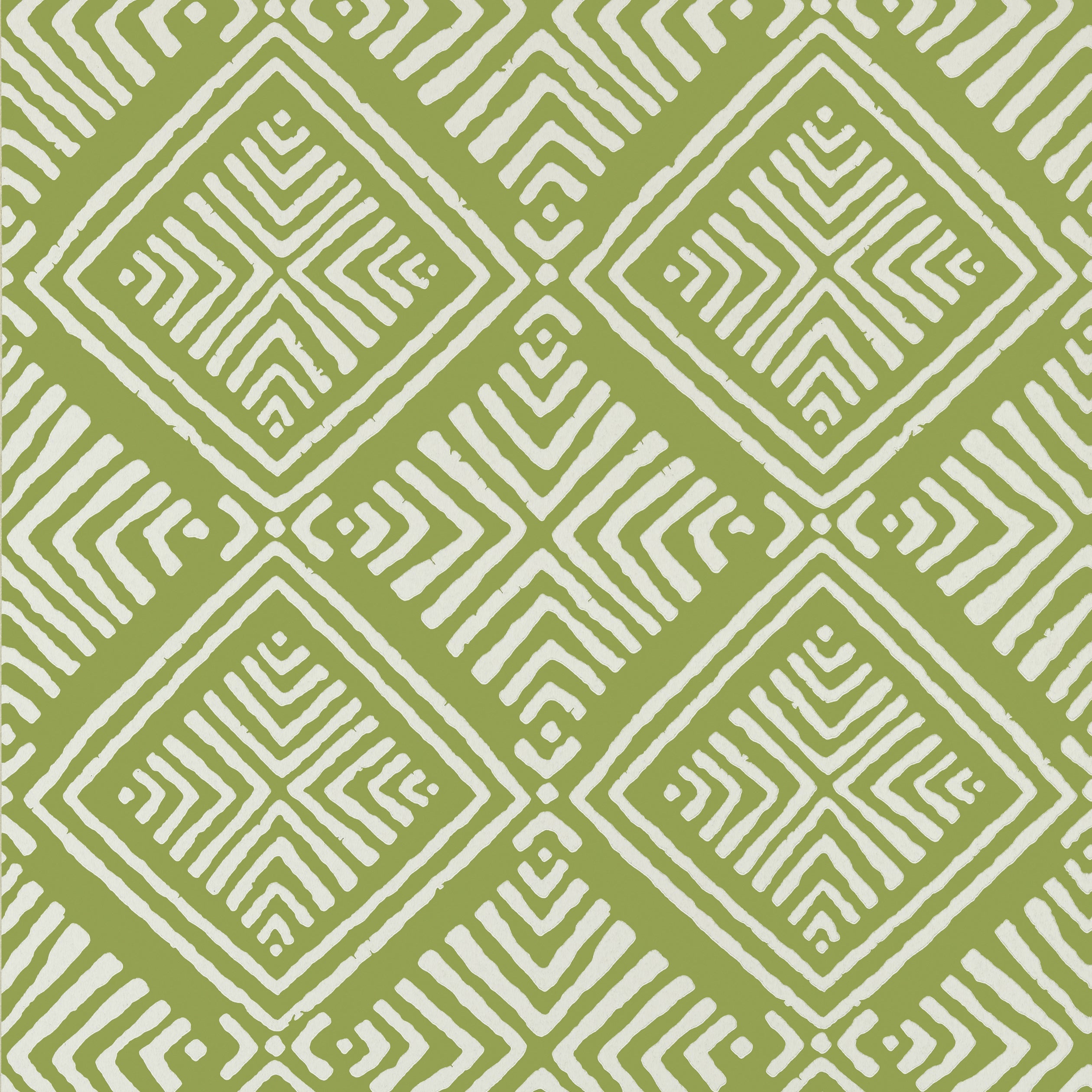 Donavin Diamond wallpaper in green color - pattern number AT78774 - by Anna French in the Palampore collection