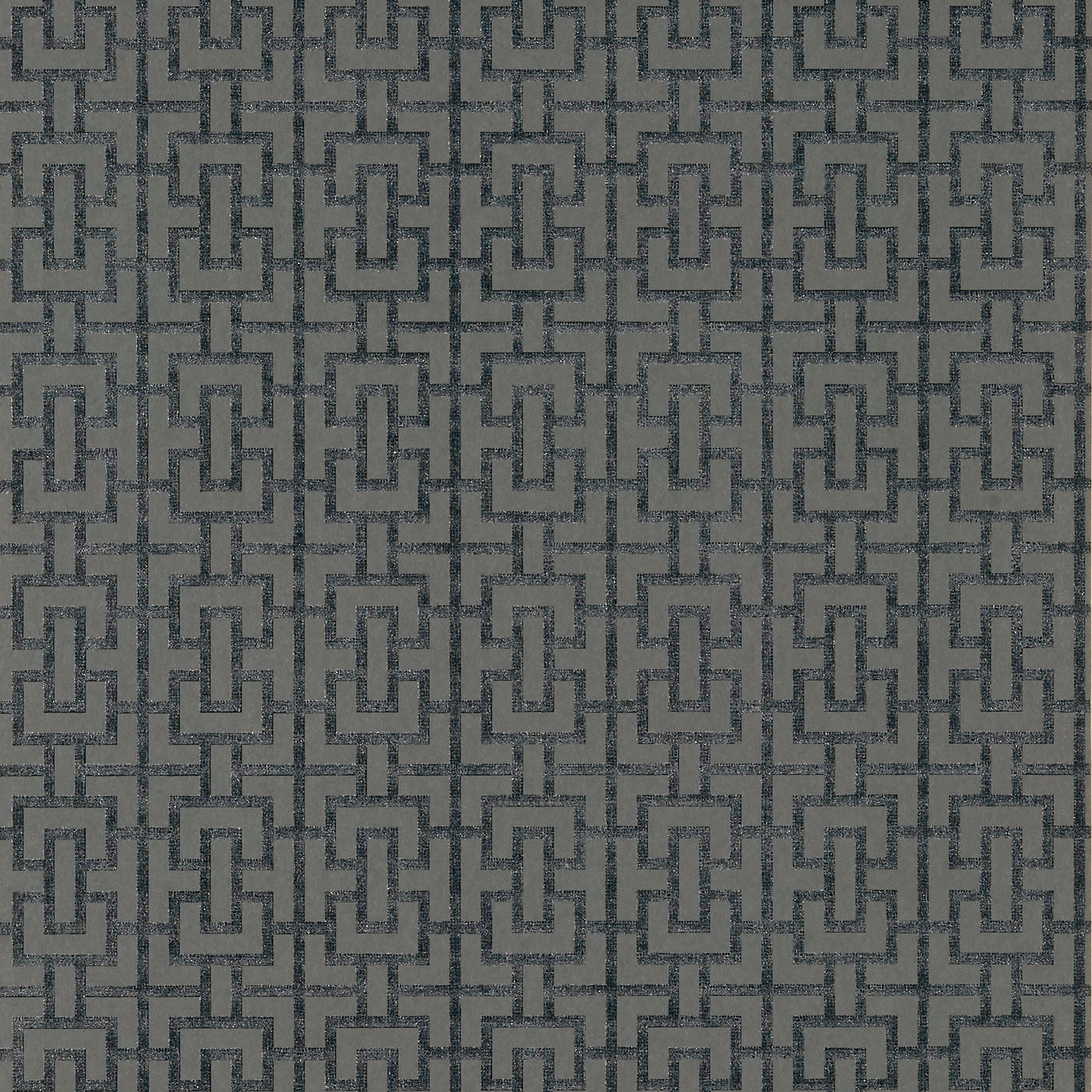 Bridle fabric in charcoal color - pattern number AT79120 - by Anna French in the Small Scale collection