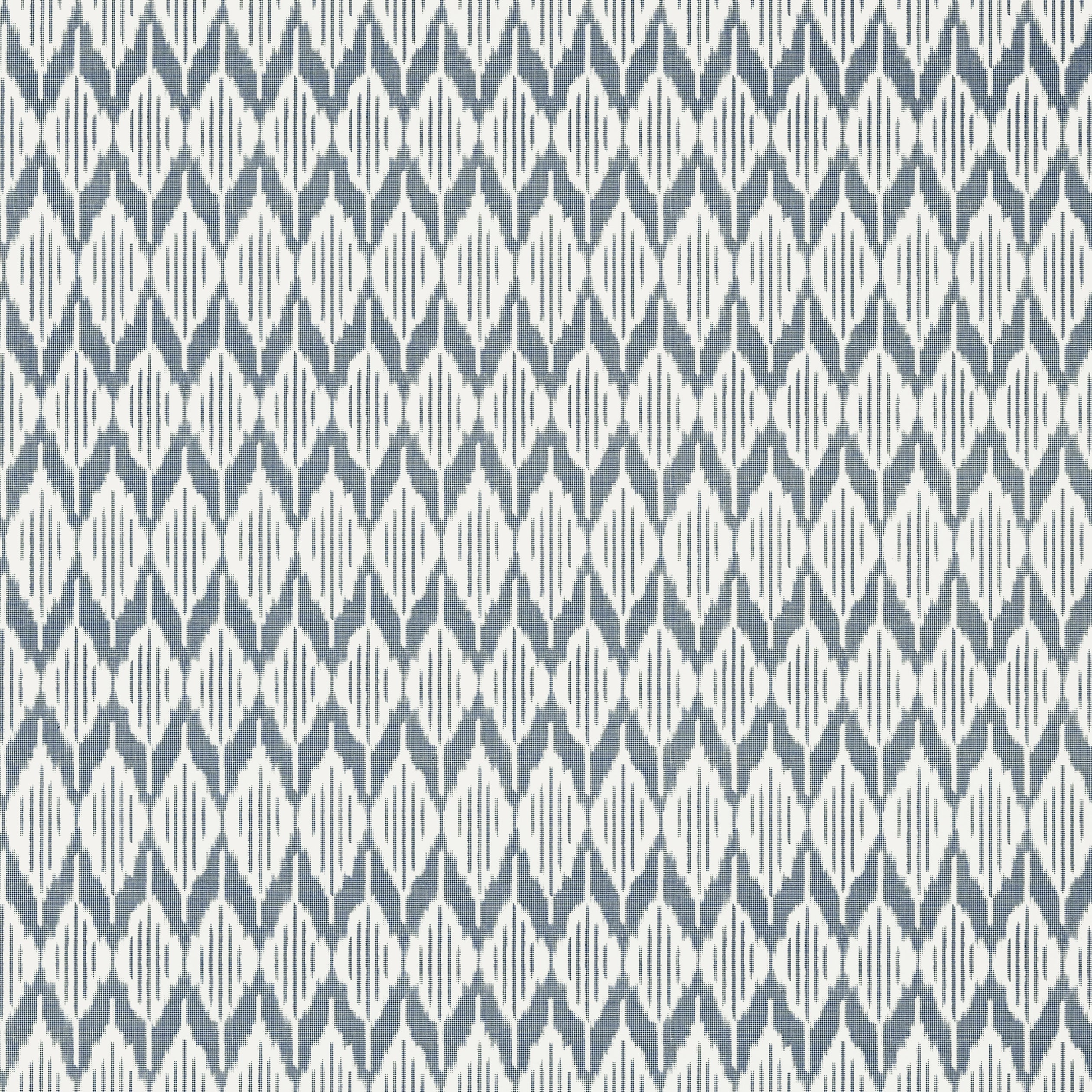 Balin Ikat fabric in navy color - pattern number AT79132 - by Anna French in the Small Scale collection