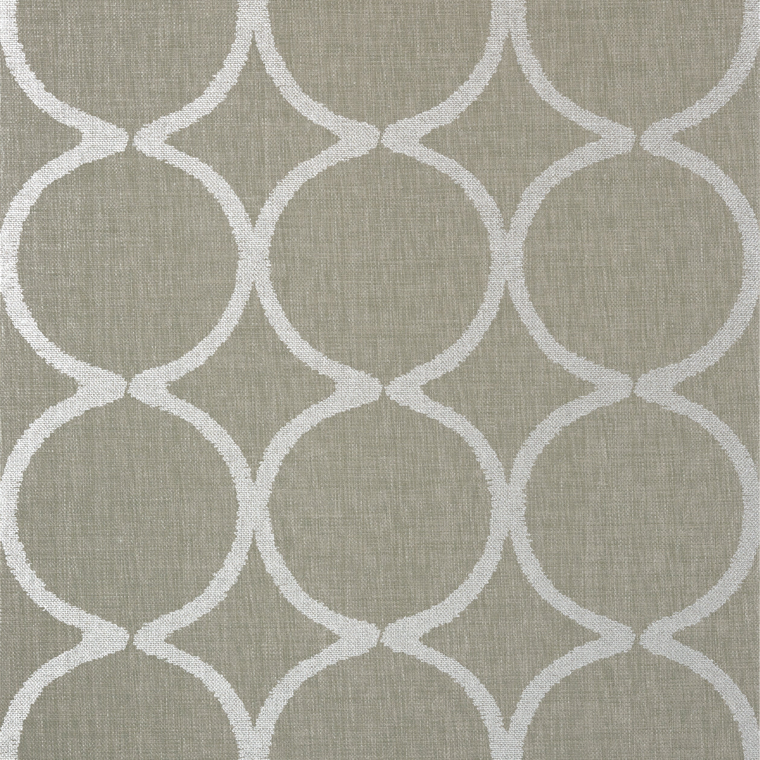 Watercourse fabric in metallic silver on taupe color - pattern number AT7947 - by Anna French in the Watermark collection