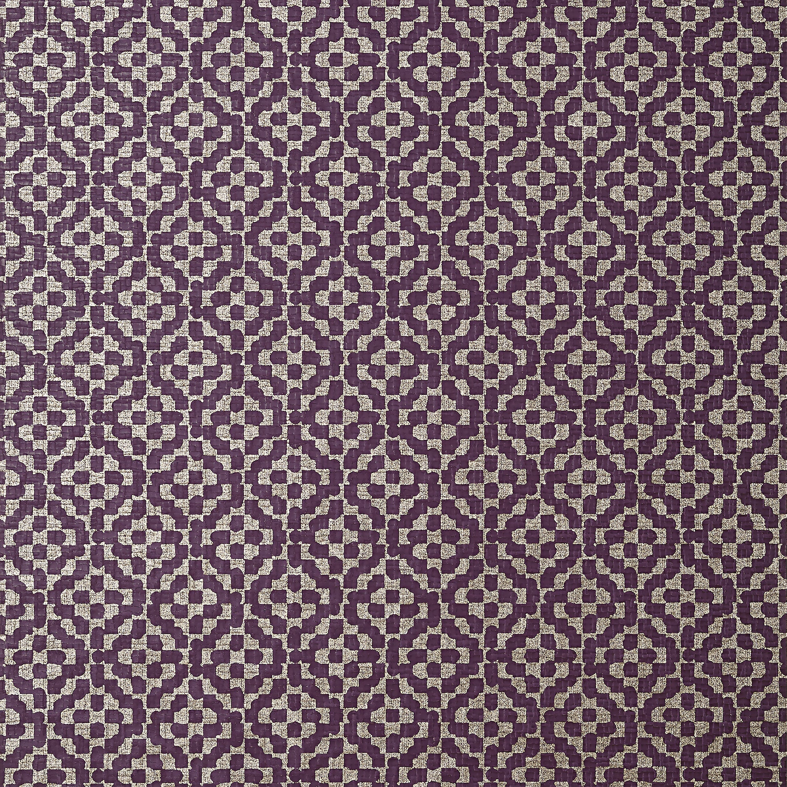 Riva fabric in plum color - pattern number AT9607 - by Anna French in the Savoy collection