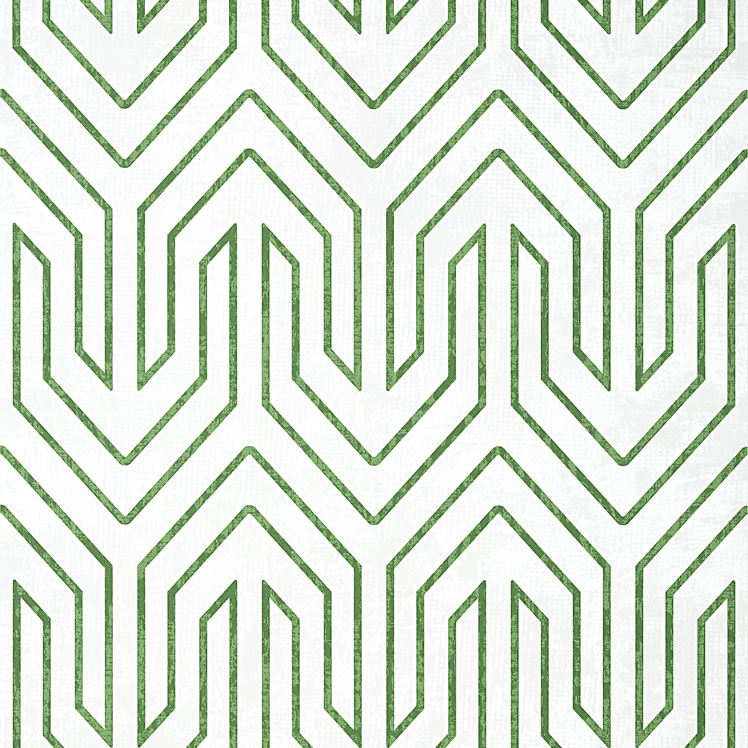 Colburn Chevron fabric in green color - pattern number AT9613 - by Anna French in the Savoy collection