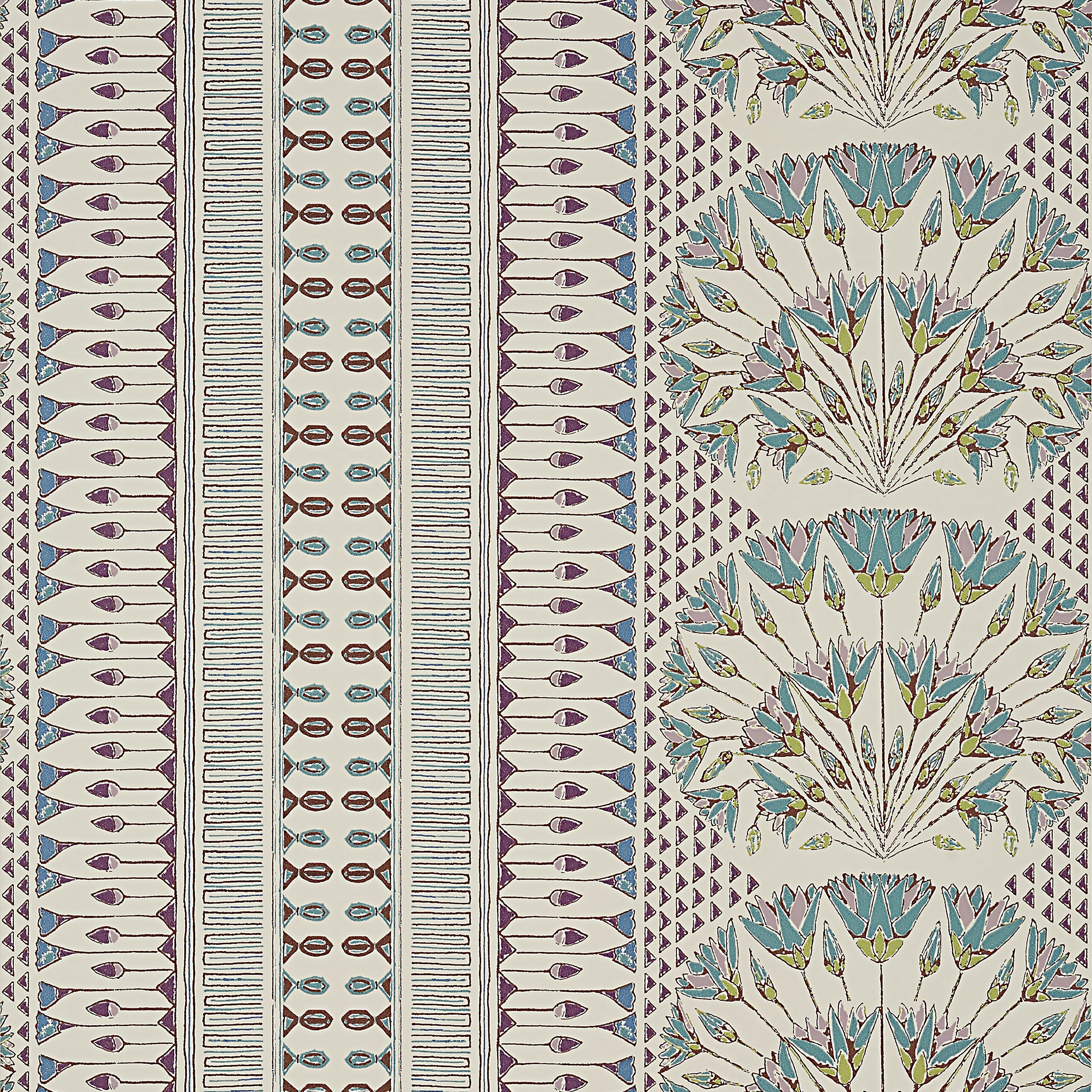Cairo fabric in eggplant color - pattern number AT9626 - by Anna French in the Savoy collection
