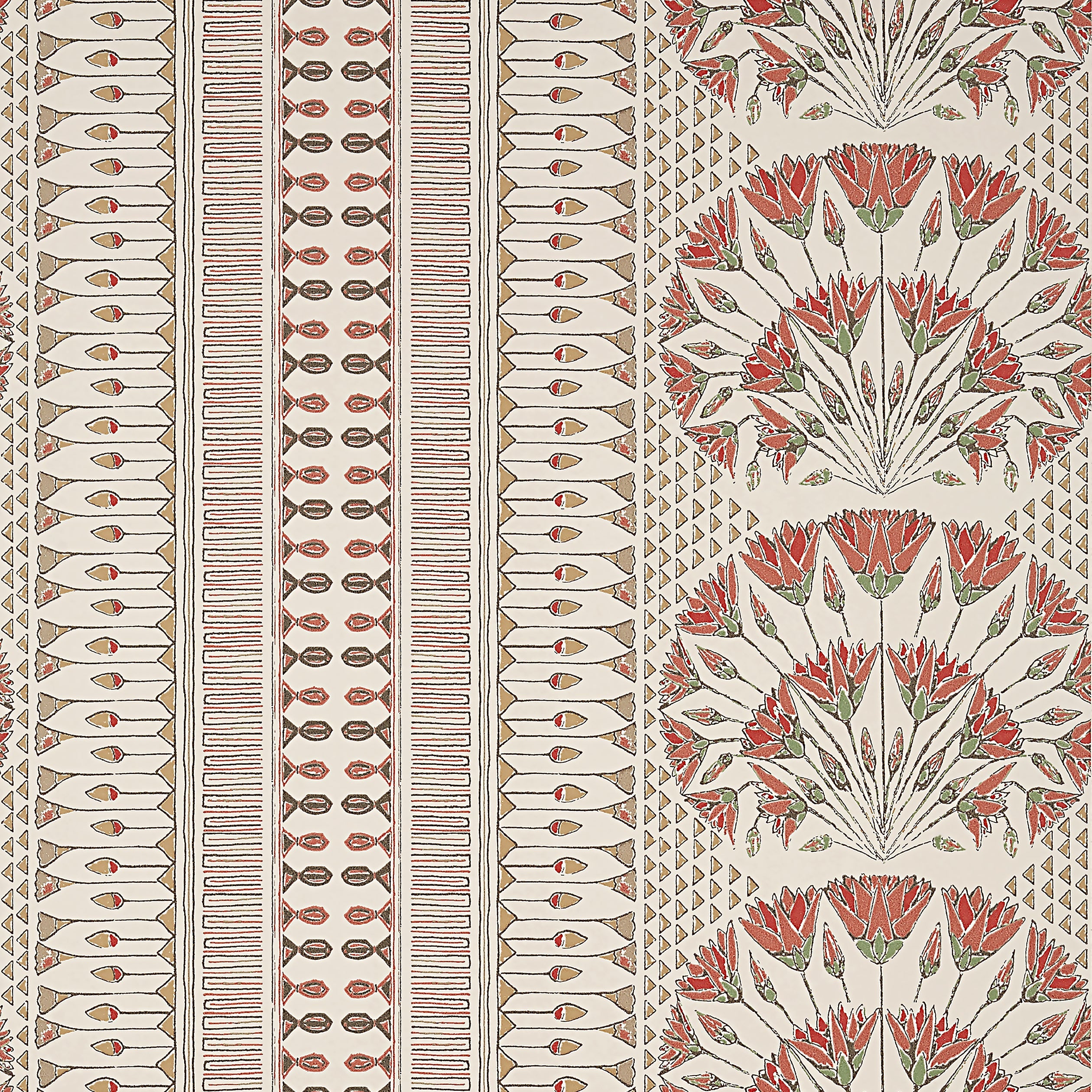 Cairo fabric in coral color - pattern number AT9628 - by Anna French in the Savoy collection