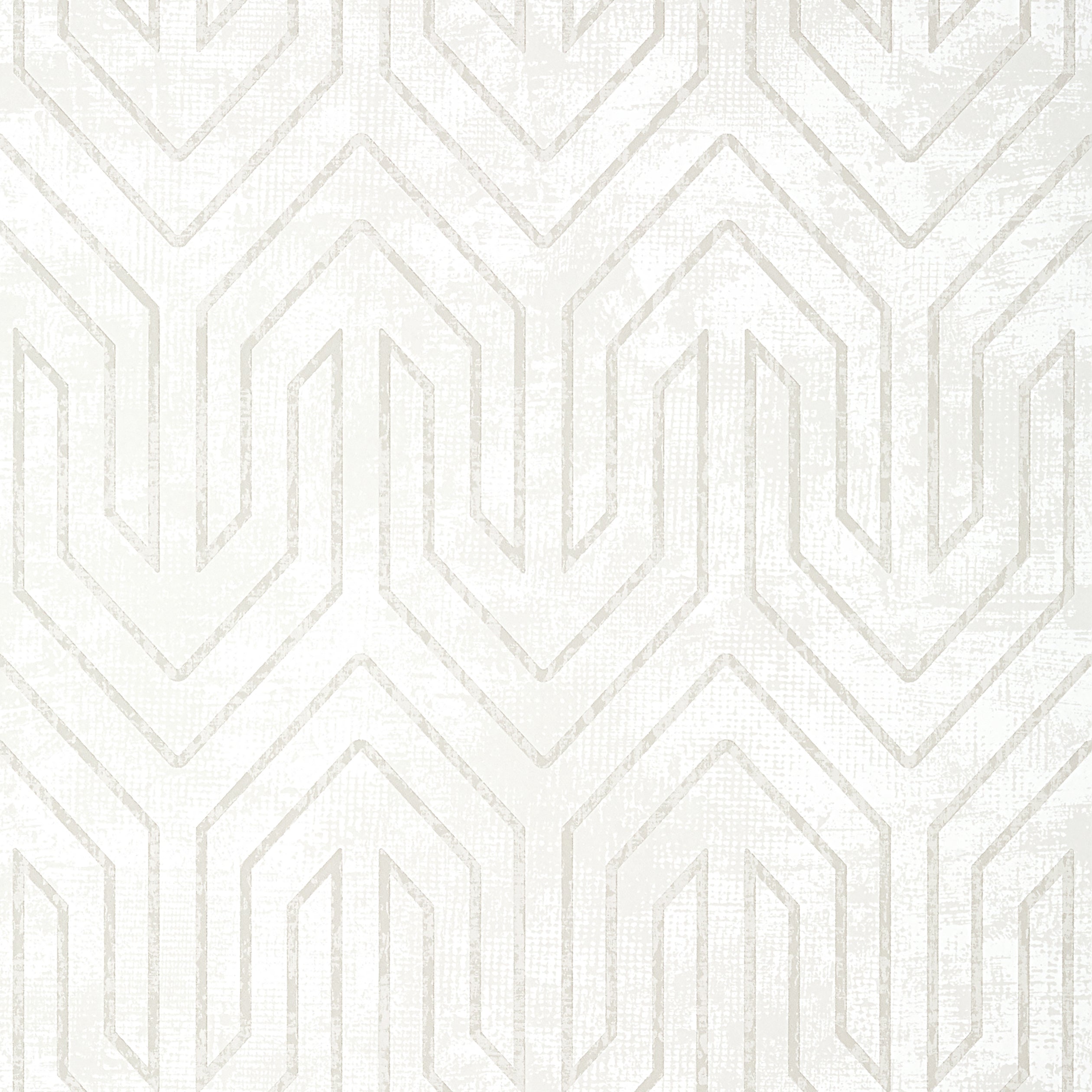 Colburn Chevron fabric in neutral color - pattern number AT9668 - by Anna French in the Savoy collection