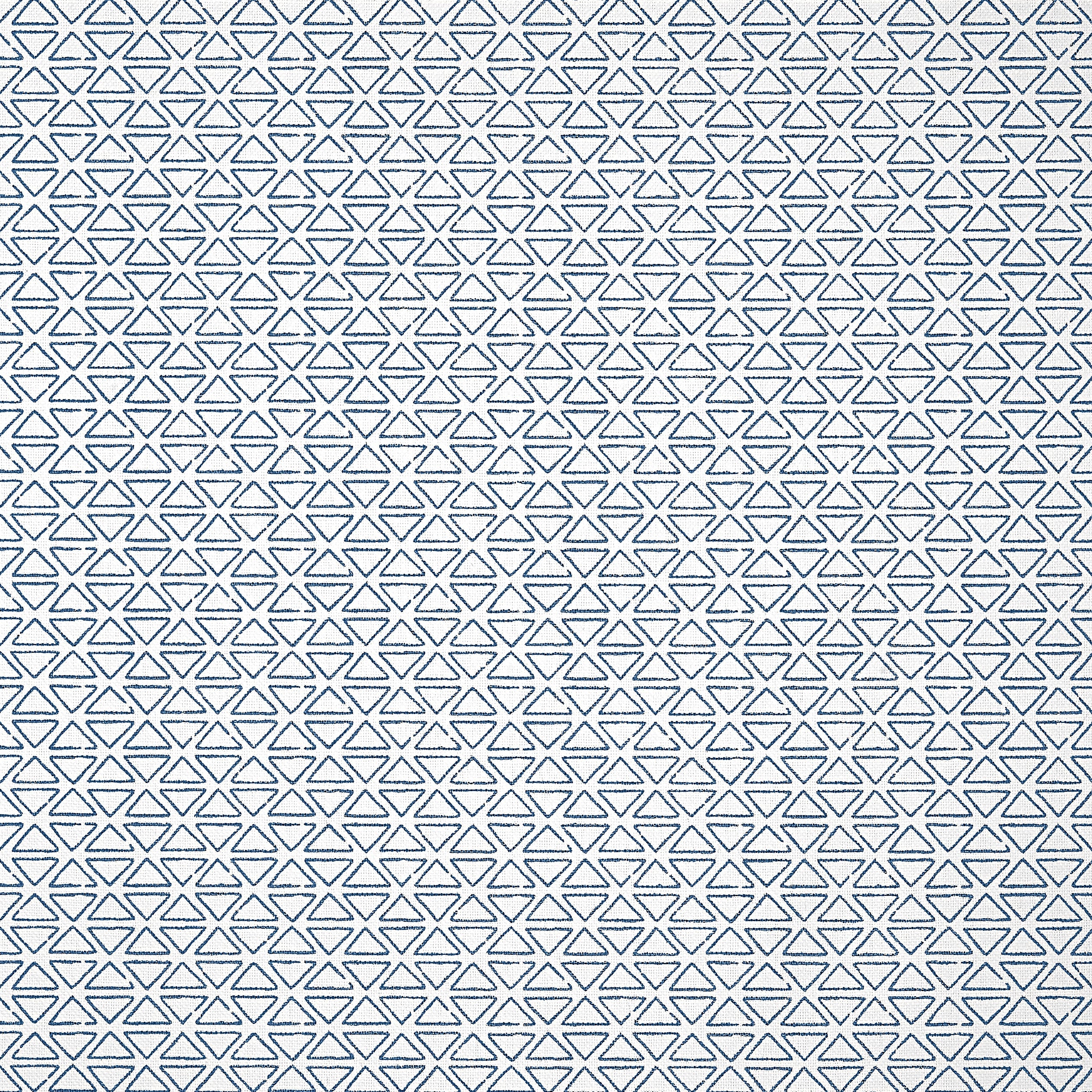 Pyramid wallpaper in navy on white color - pattern number AT9693 - by Anna French in the Savoy collection