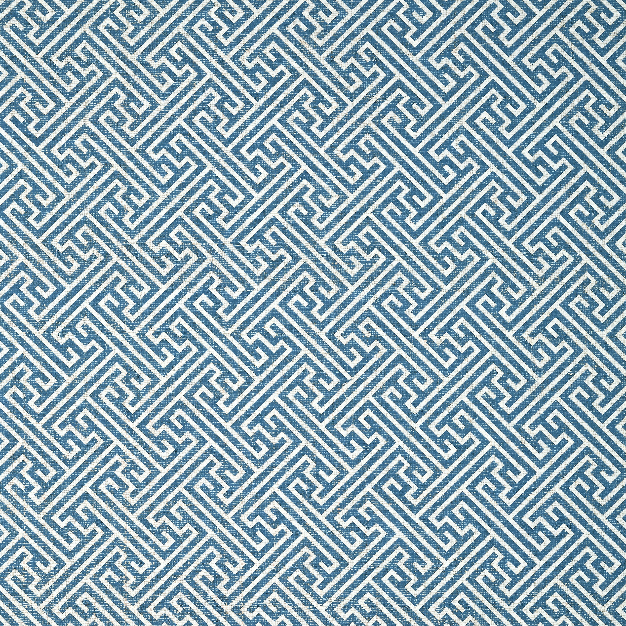 Charlotte Raffia fabric in blue and white color - pattern number AT9844 - by Anna French in the Nara collection