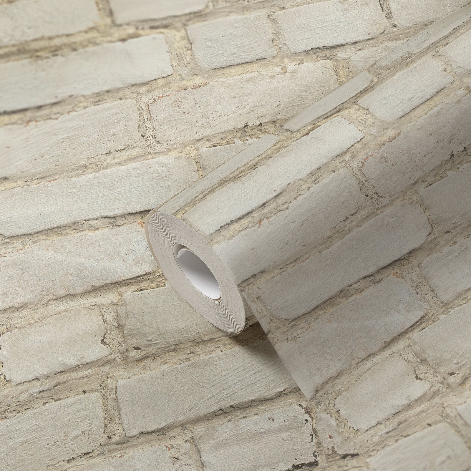 Coastal Brick Effect Motif wallpaper in beige color - pattern number BB51102 - by Galerie in the The Bricks And More collection