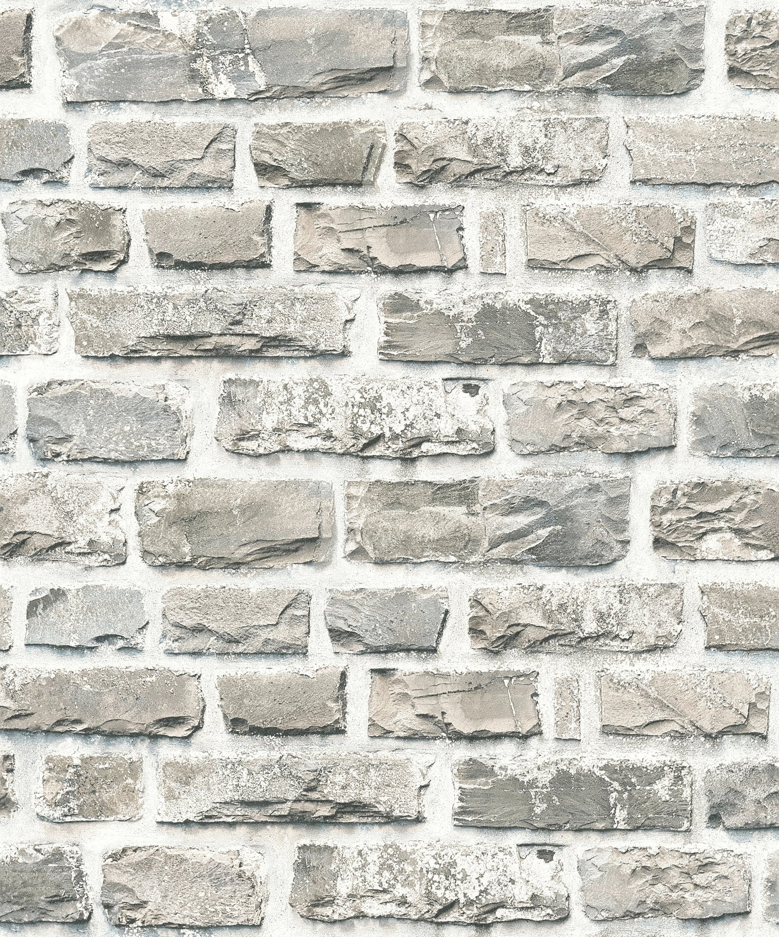 Stone Symphony Motif wallpaper in silver grey color - pattern number BB51122 - by Galerie in the The Bricks And More collection