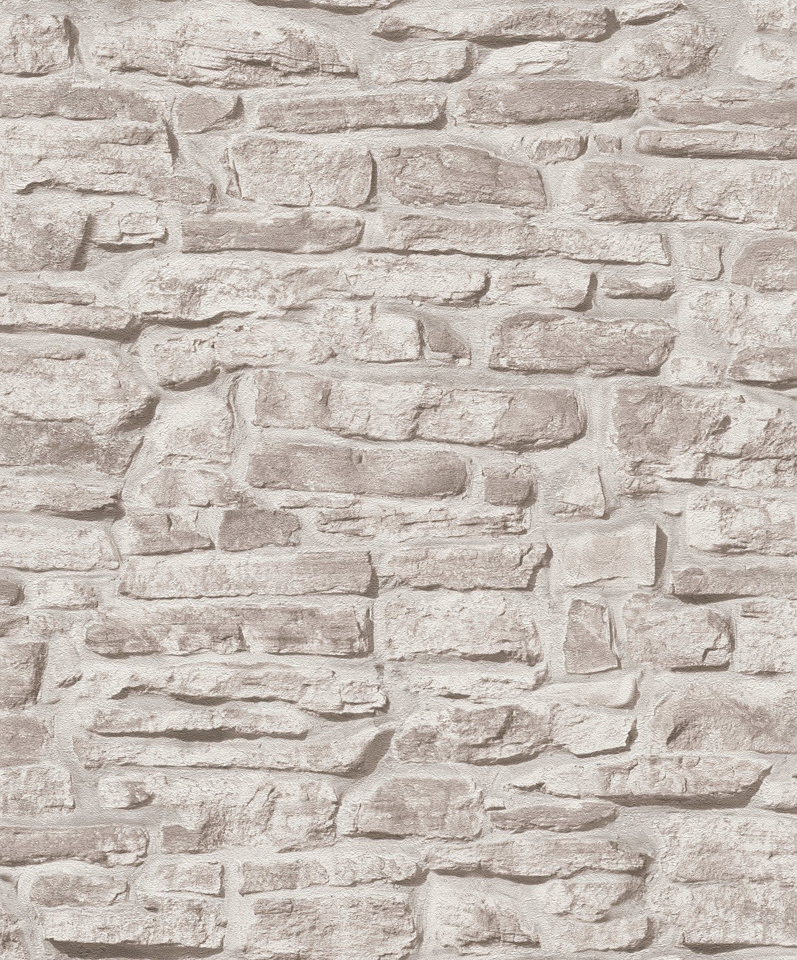 Stone Symphony Motif wallpaper in silver grey color - pattern number BB51126 - by Galerie in the The Bricks And More collection