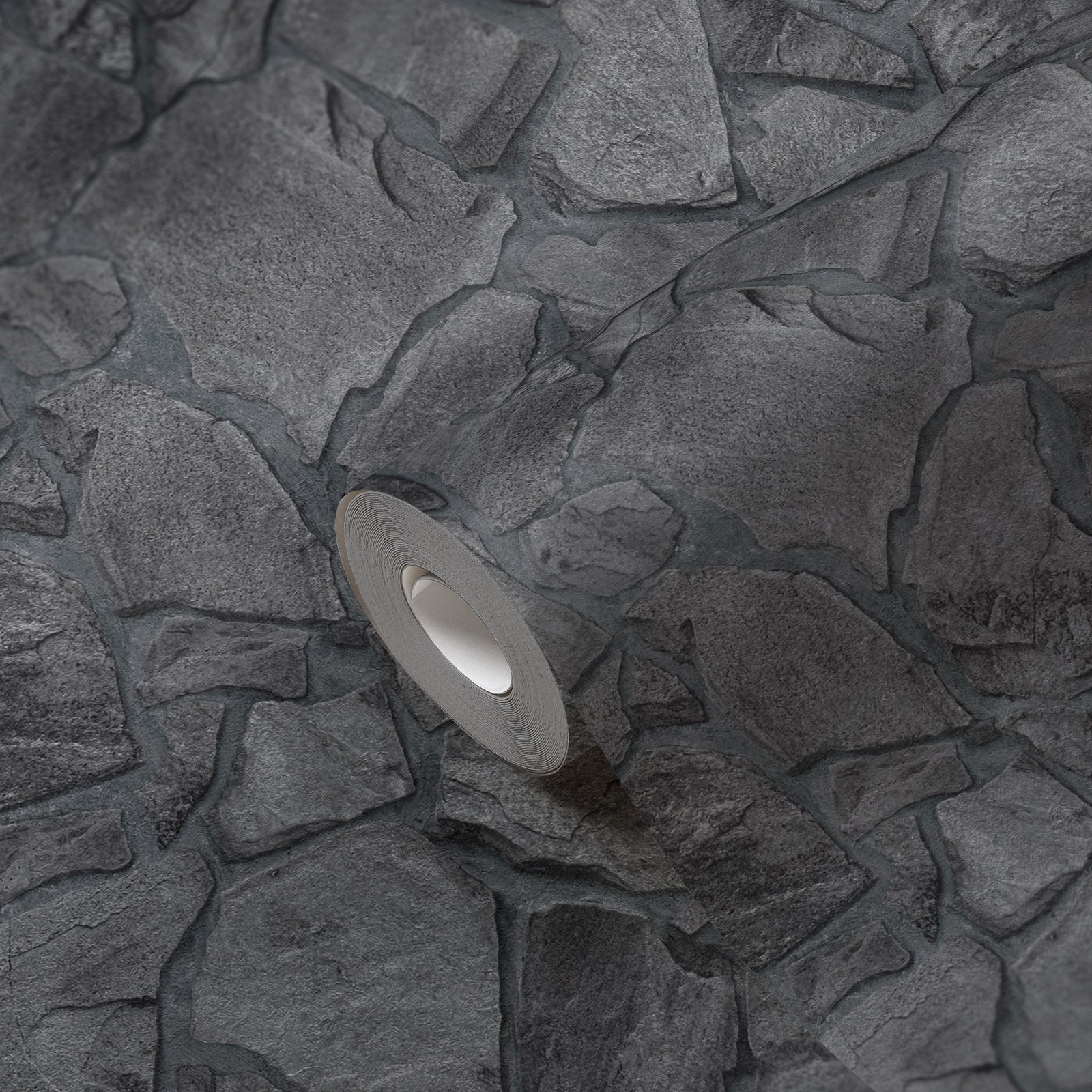 Petrified Paradise Motif wallpaper in silver grey color - pattern number BB51141 - by Galerie in the The Bricks And More collection