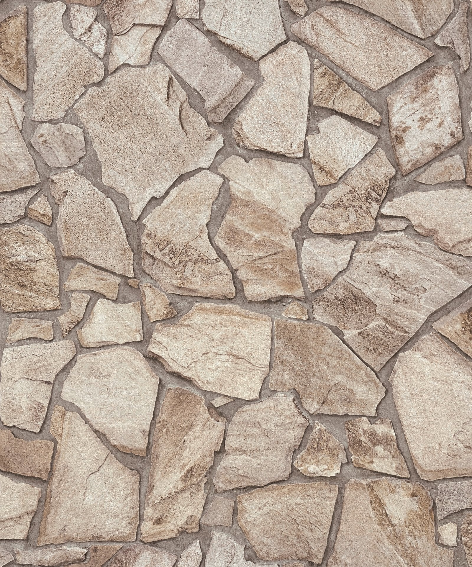 Claystone Cottage Motif wallpaper in beige color - pattern number BB51142 - by Galerie in the The Bricks And More collection