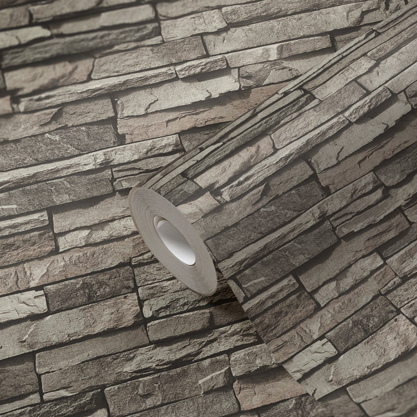 Graceful Granite Motif wallpaper in silver grey color - pattern number BB51148 - by Galerie in the The Bricks And More collection