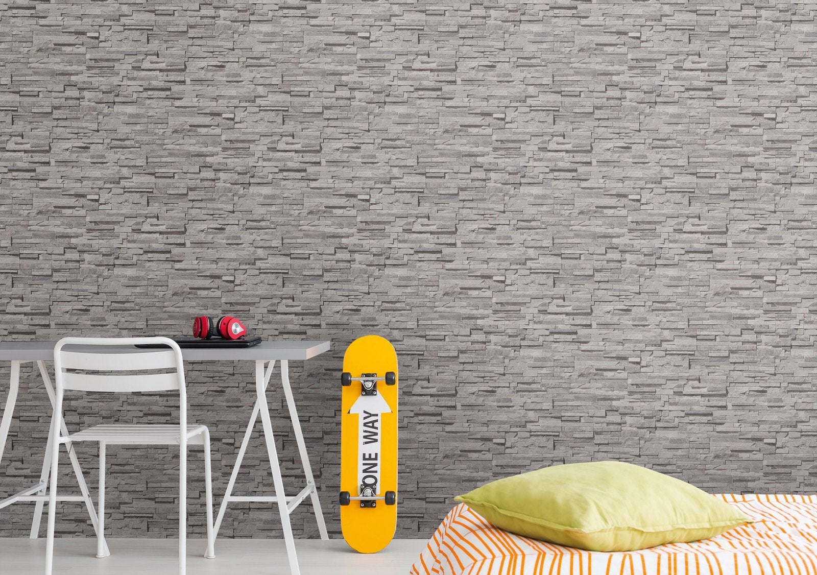 Graceful Granite Motif wallpaper in beige color - pattern number BB51150 - by Galerie in the The Bricks And More collection