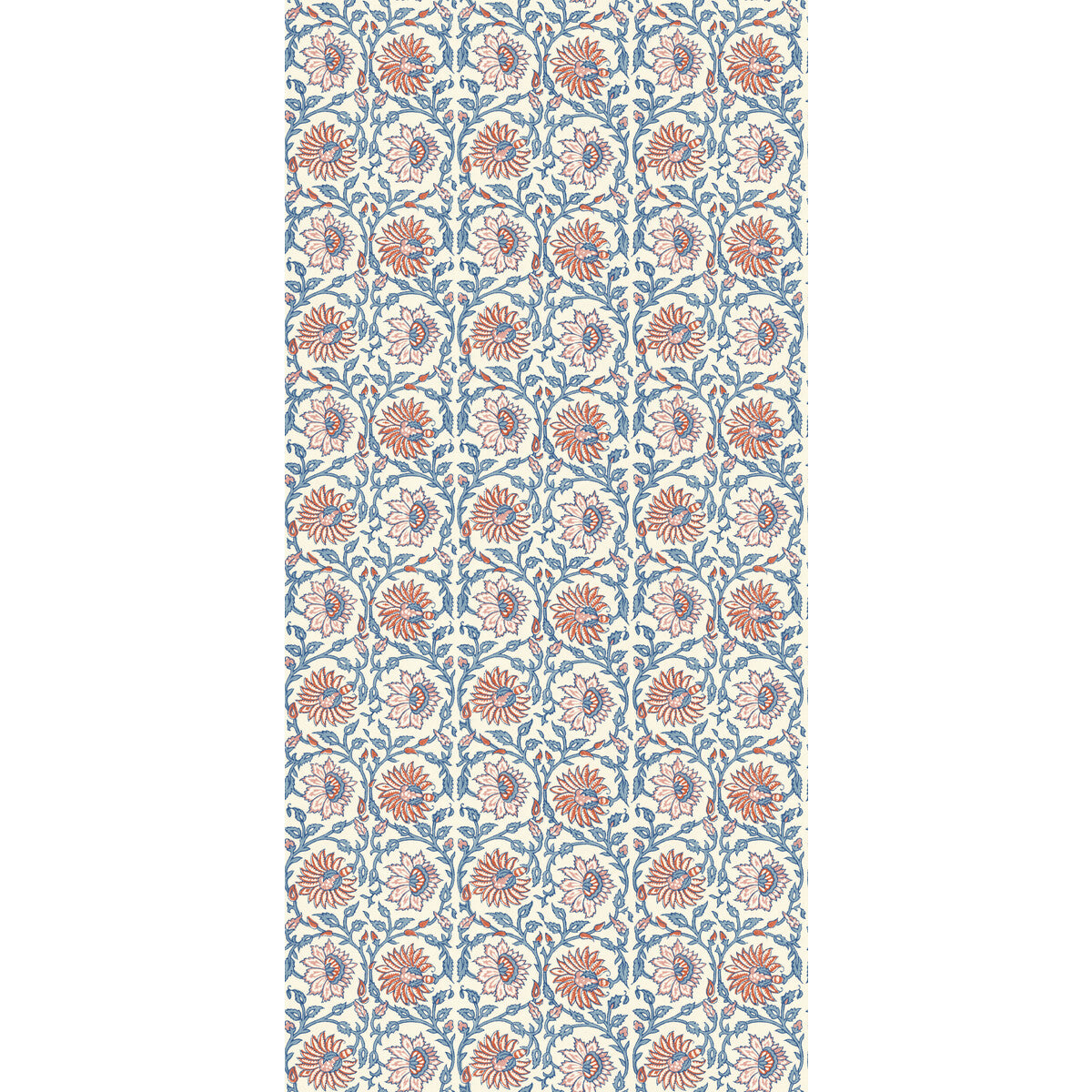 Cecily Wallpaper in red/blue color - pattern number BW45159.5.0 - by G P & J Baker in the House Small Prints II collection