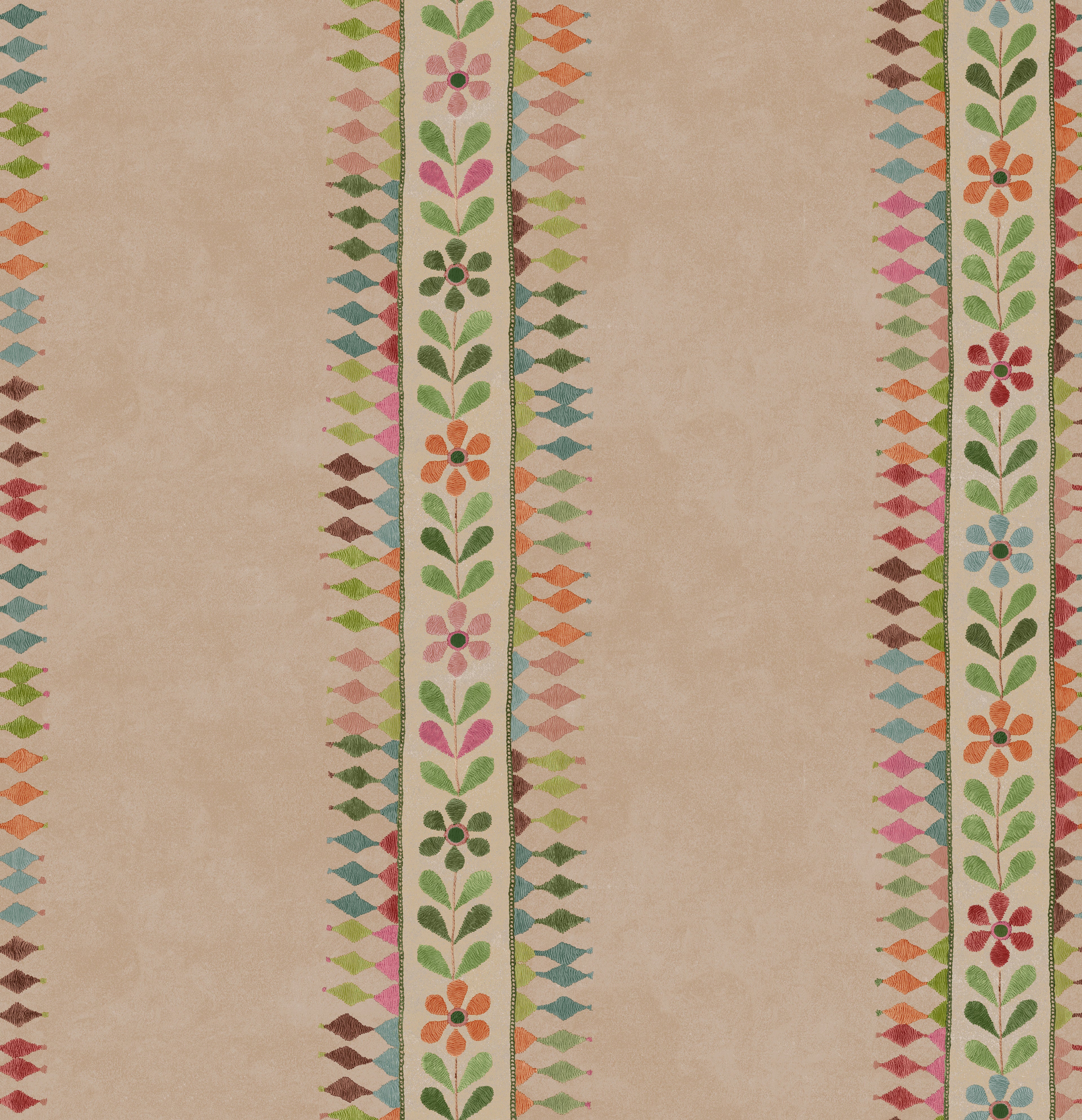 Flower Pot Wallpaper in plaster color - pattern number BW45162.4.0 - by G P & J Baker in the Kit Kemp II collection