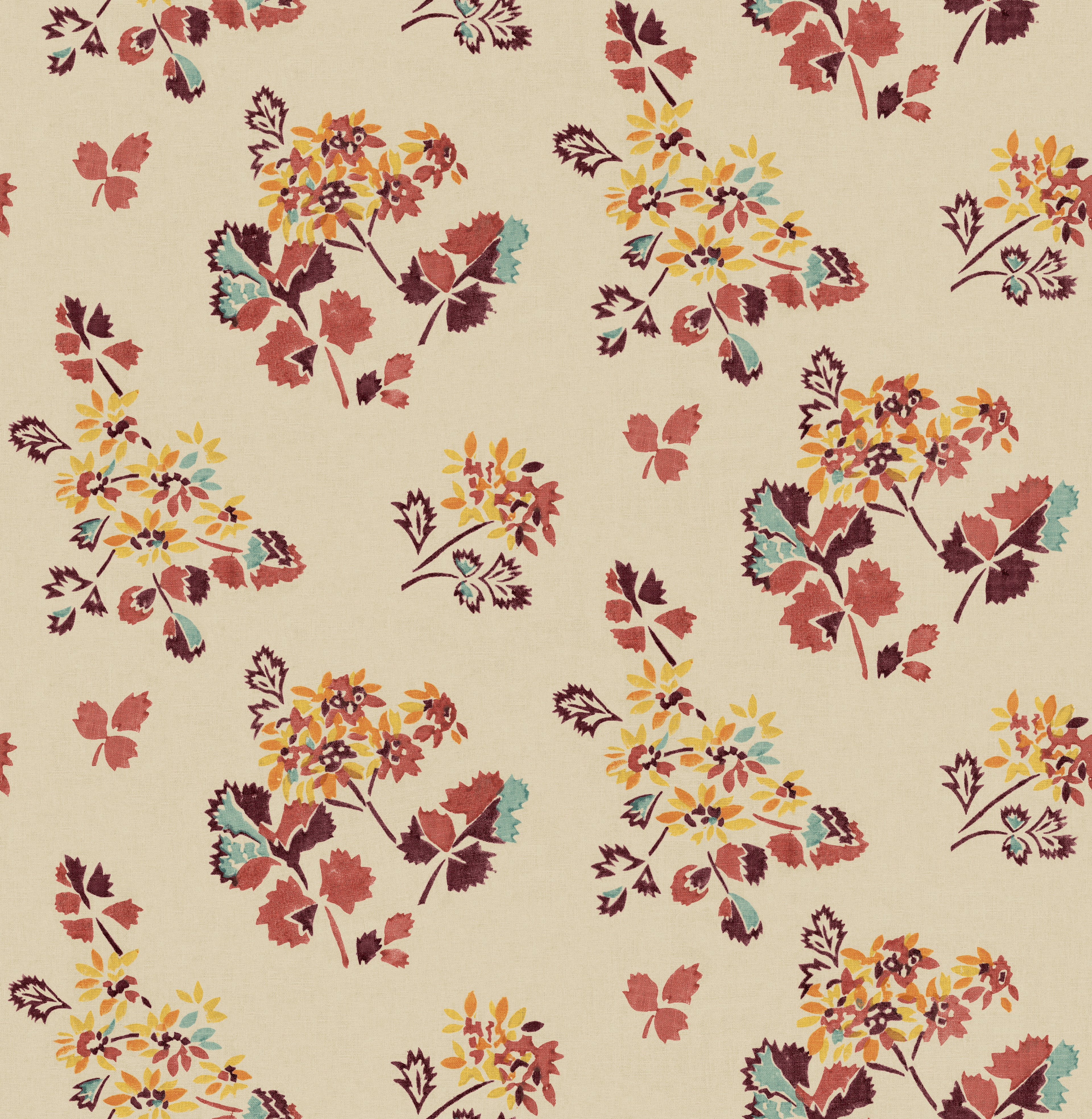 Forest Flower Wallpaper in earth color - pattern number BW45163.5.0 - by G P & J Baker in the Kit Kemp II collection