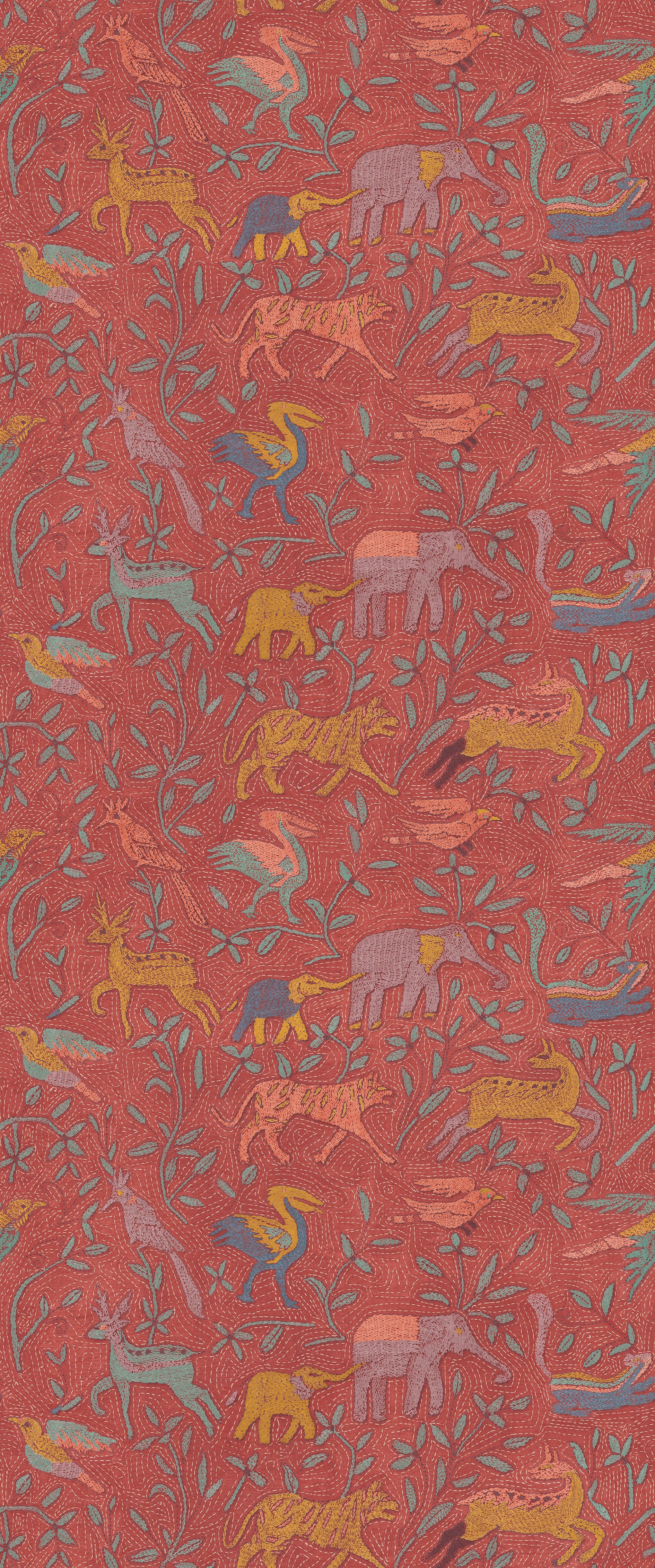 Noahs Ark Wallpaper in spice color - pattern number BW45166.4.0 - by G P & J Baker in the Kit Kemp II collection