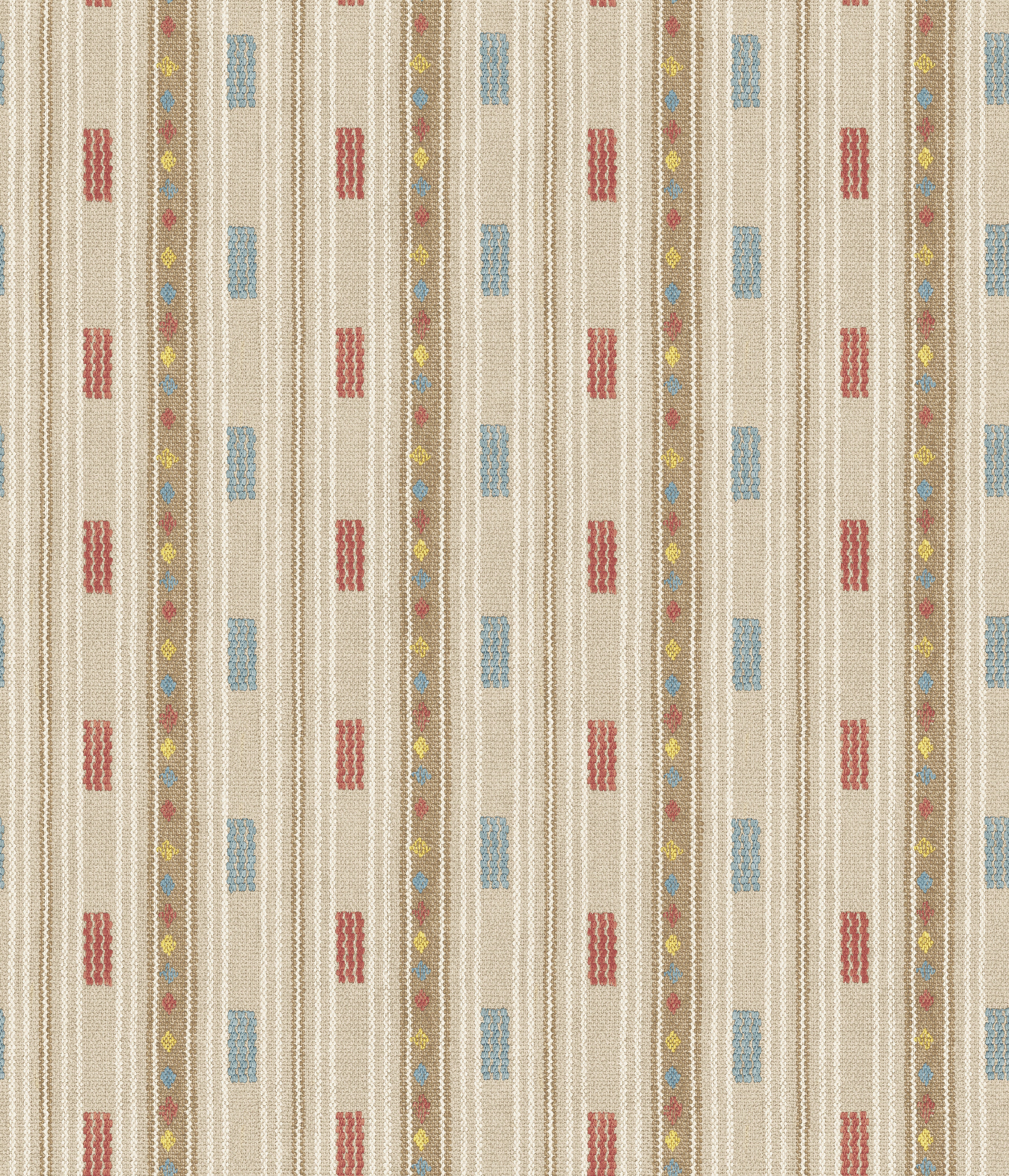 Tradewind Wallpaper in red/blue color - pattern number BW45167.3.0 - by G P & J Baker in the Kit Kemp II collection