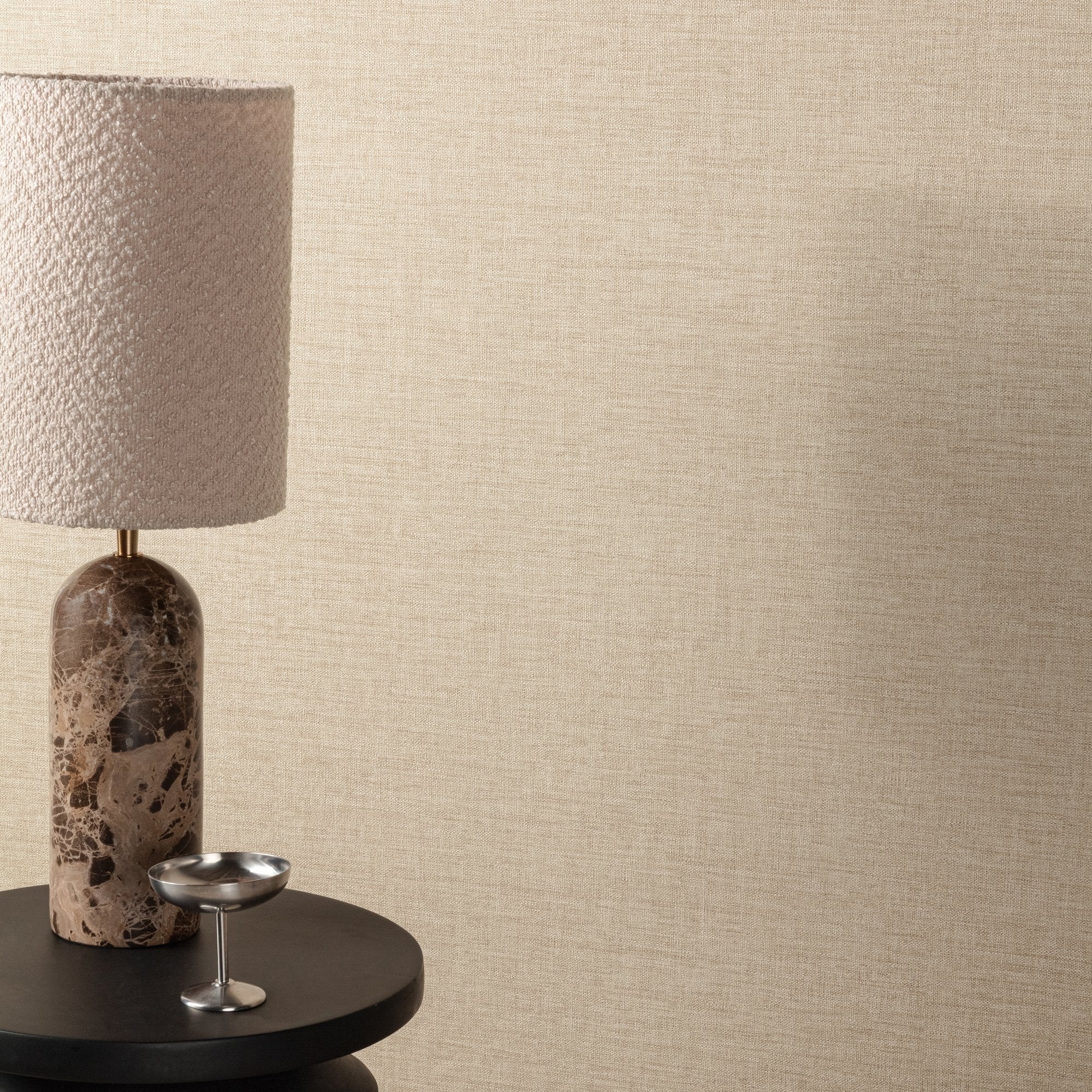Rough Textile Wallpaper in beige color - pattern number CO1004 - by Grandeco in the Concept collection