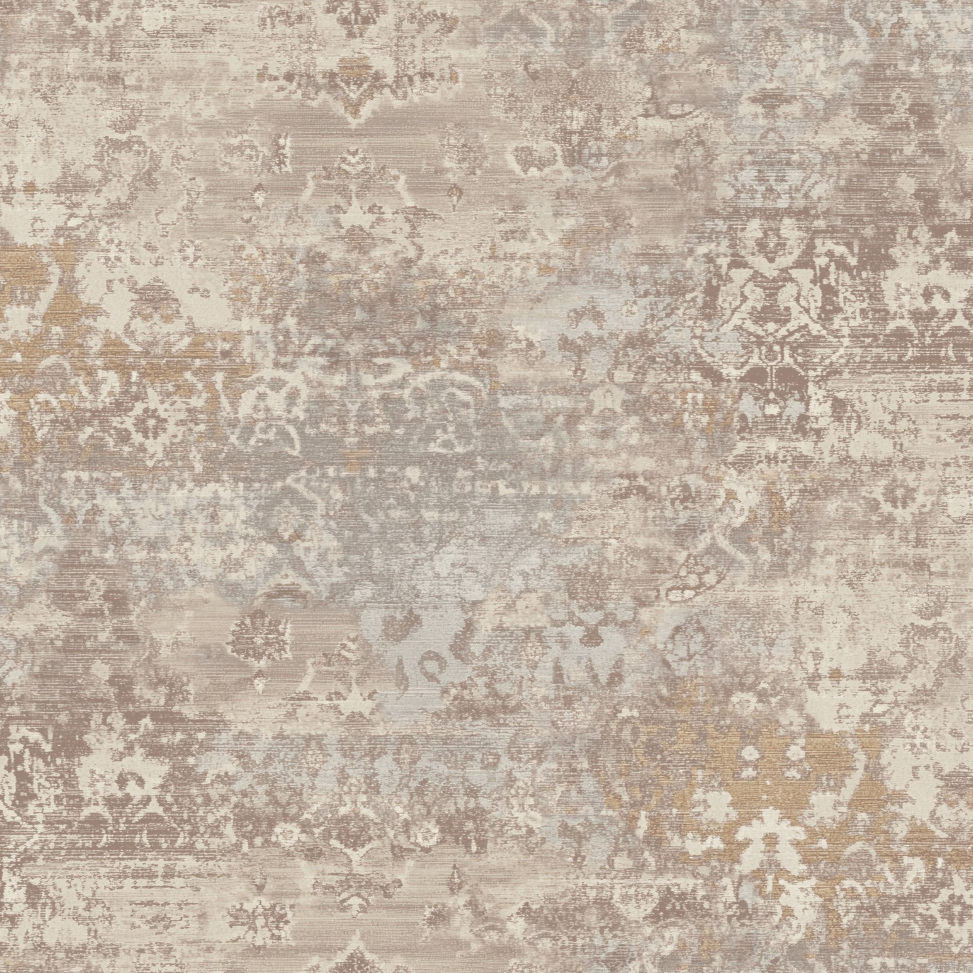 Worn Tapistry Wallpaper in beige color - pattern number CO3102 - by Grandeco in the Concept collection